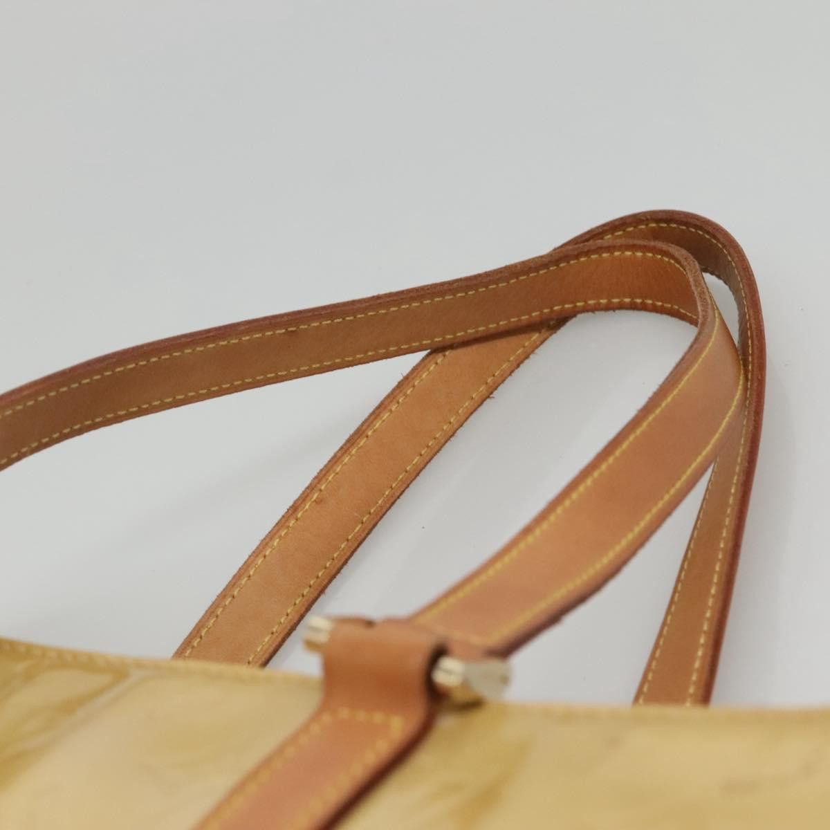 Louis Vuitton LOUIS VUITTON Monogram Vernis Columbus Tote Bag Beige M91023 Size ONE SIZE - 8 Thumbnail
