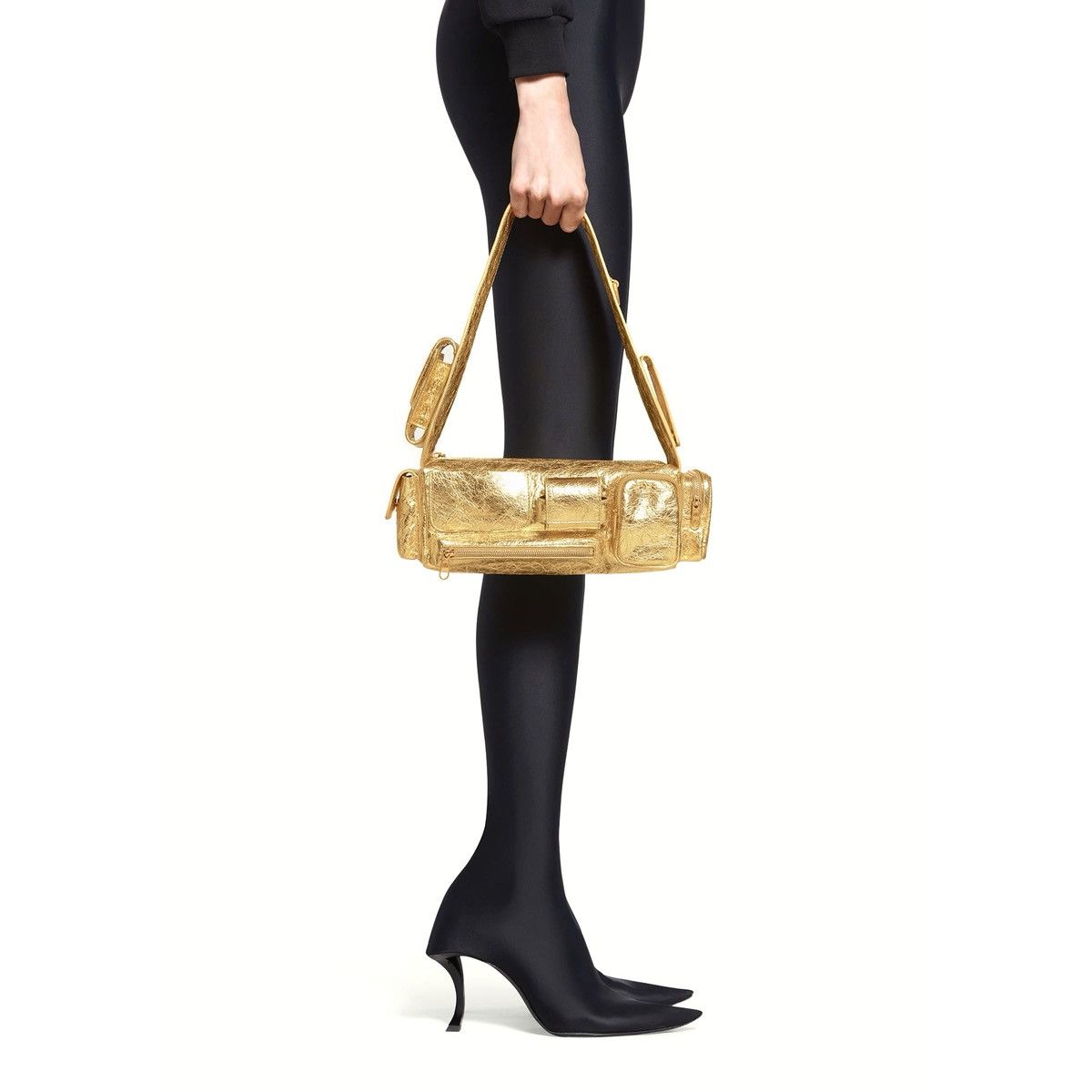 Balenciaga Balenciaga "Superbusy" shoulder sling bag metallic leather Size ONE SIZE - 5 Thumbnail