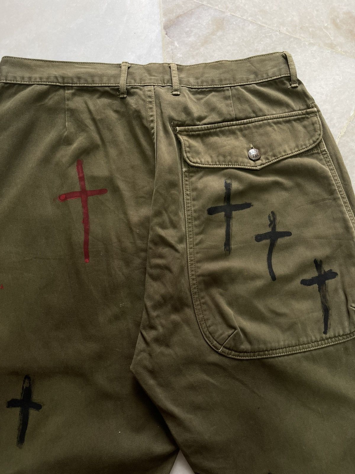 Kapital Kapital Army Green Custom Cross Pants Size US 30 / EU 46 - 11 Thumbnail