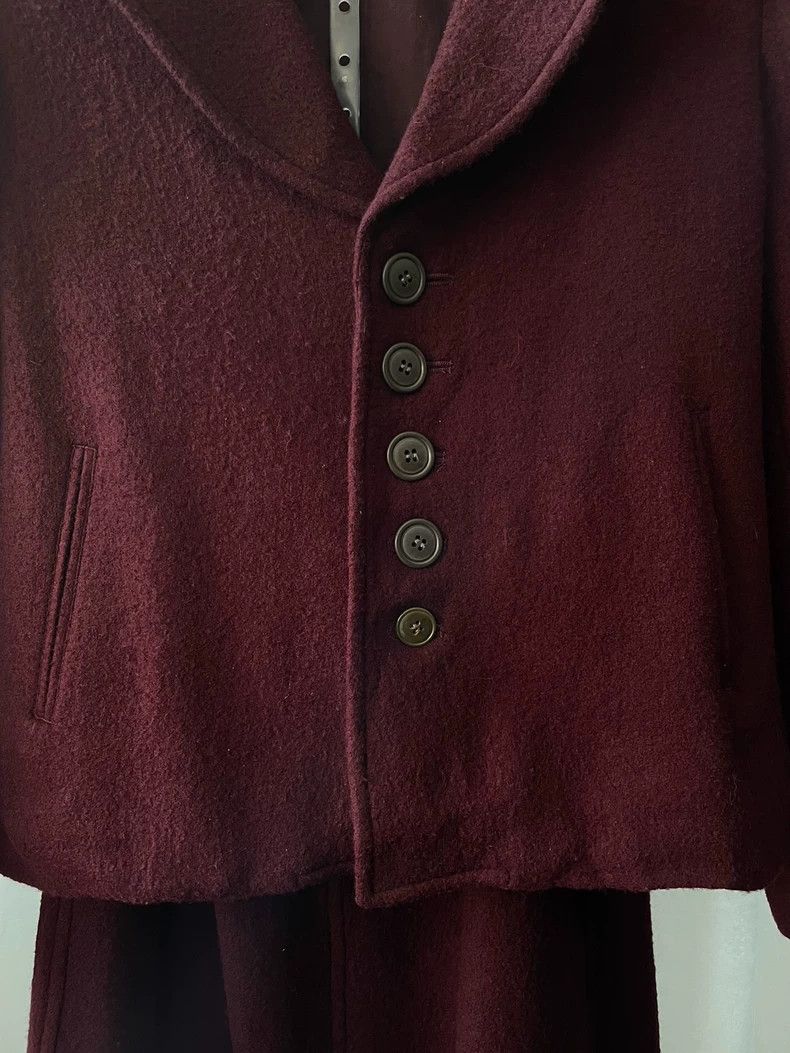 Yohji Yamamoto yohji Yamamoto Medieval women's purplish red wool suits Size M / US 6-8 / IT 42-44 - 6 Thumbnail
