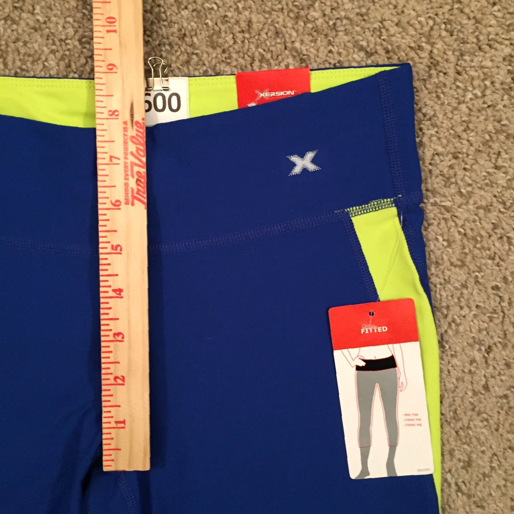 Vintage Xersion Capri Leggings Small Fitted Blue Green New Women's Capris Leggings Size S Activewear Size 28" / US 6 / IT 42 - 3 Thumbnail