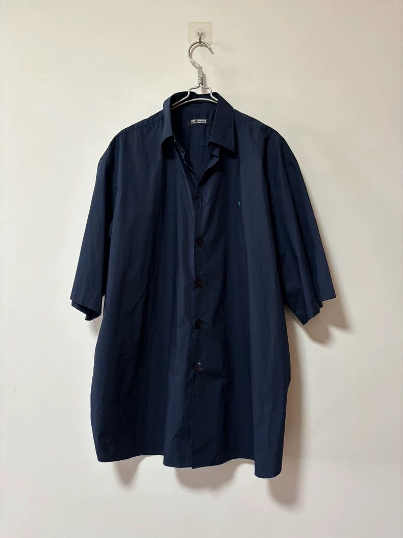 Raf Simons Raf Simons Blue Short Sleeve Shirt Size US L / EU 52-54 / 3 - 1 Thumbnail