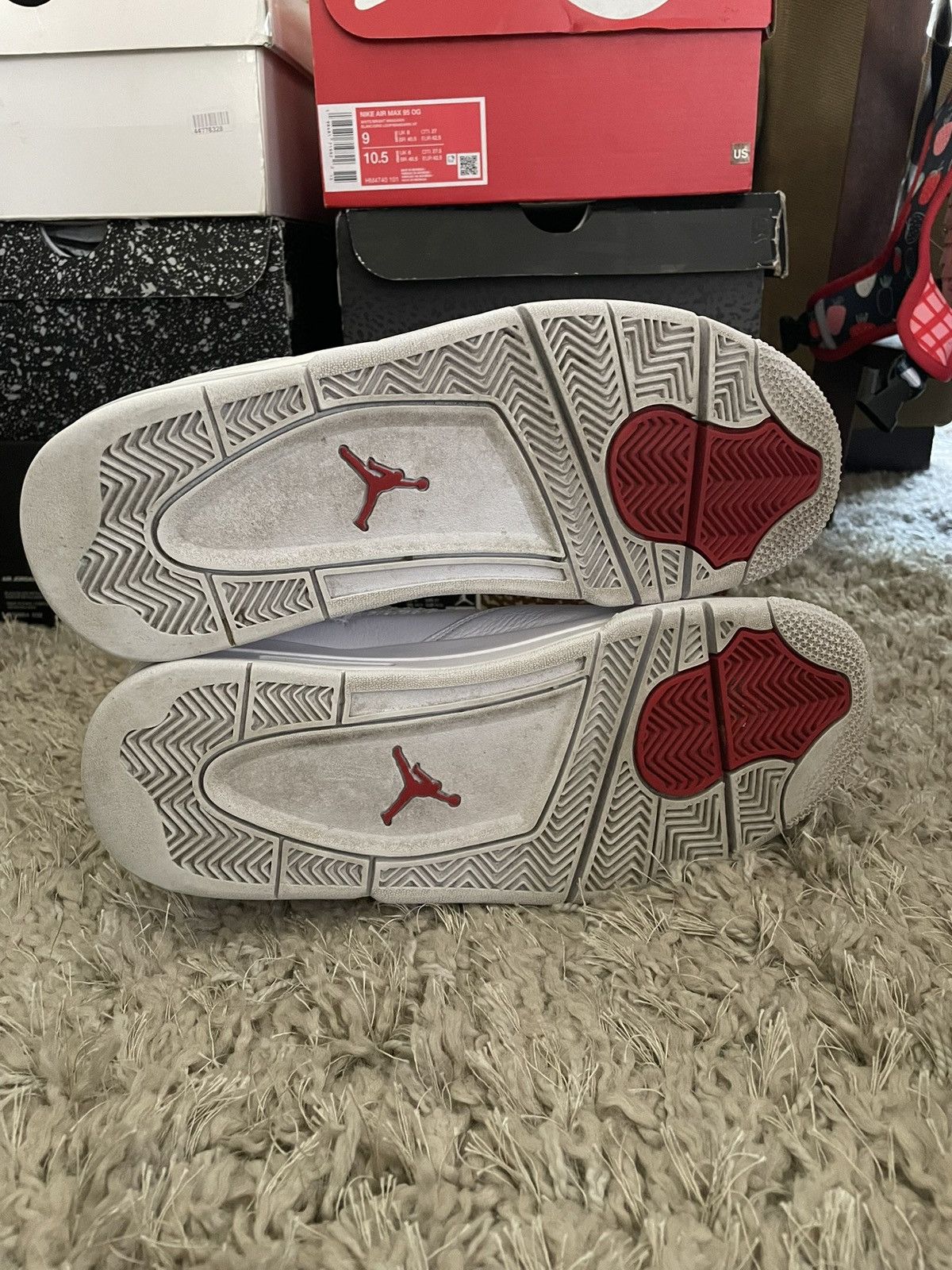 Jordan Brand Jordan 4 Metallic Red sz 9 Size US 9 / EU 42 - 7 Thumbnail