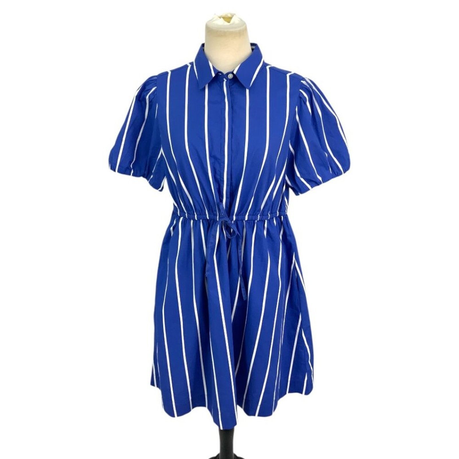 J.Crew J. Crew Factory Short Sleeve Tie Waist Dress Sz 12 NWT $118 Size XL / US 12-14 / IT 48-50 - 2 Thumbnail