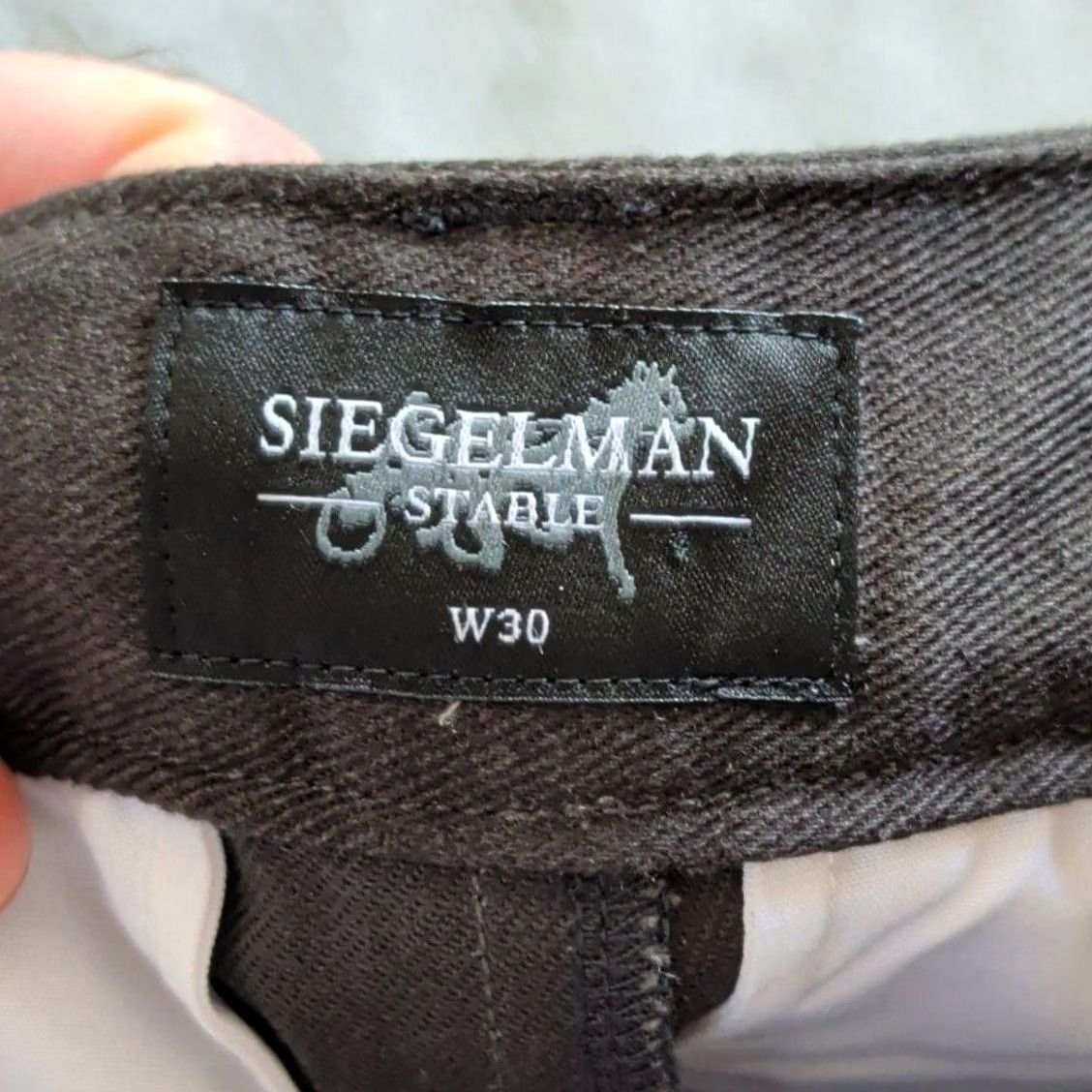 Siegelman Stable Pants Mens 30x29 Brown Canvas Chino Relaxed Fit Workwear Casual, Men's — image 6 of 6