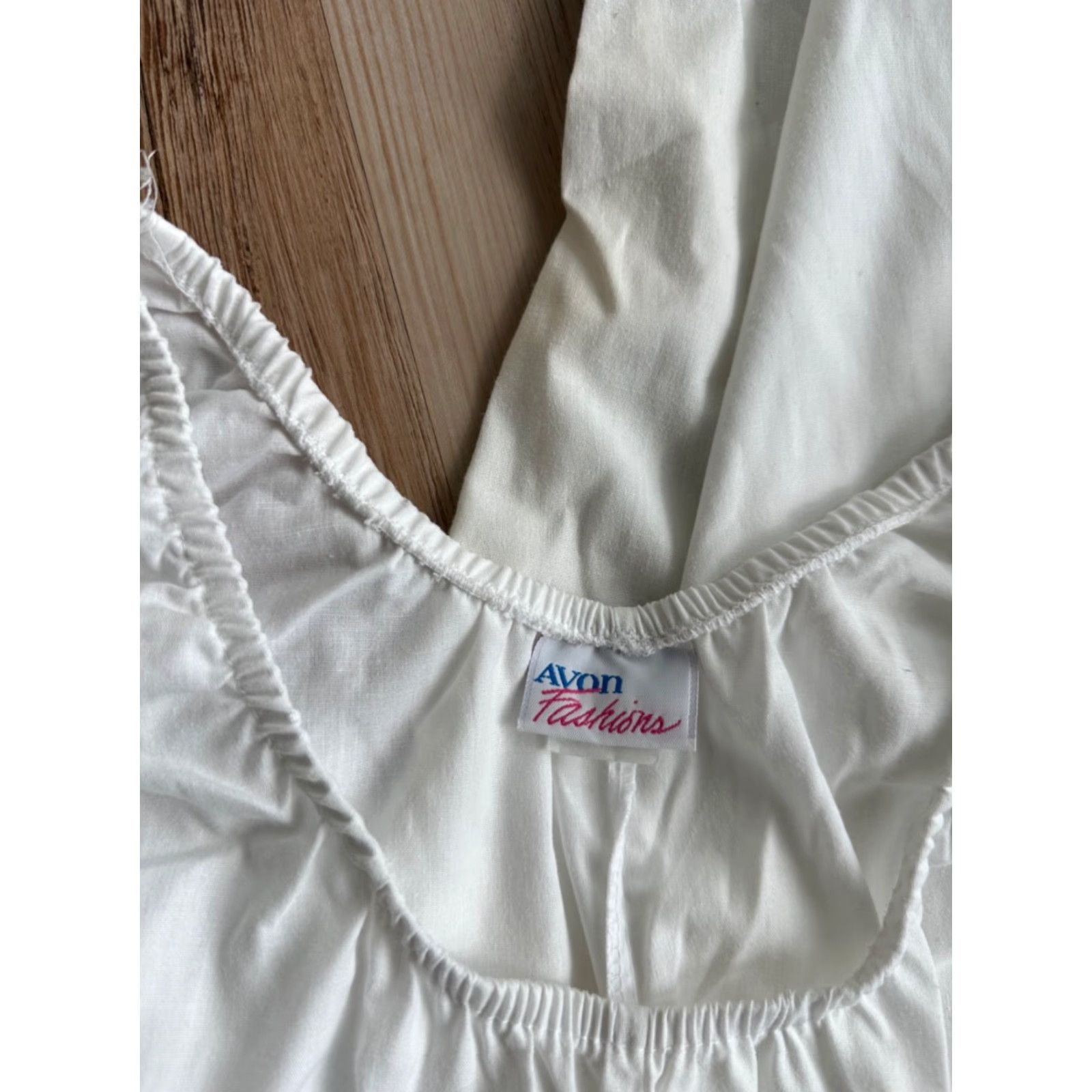 Vintage VINTAGE Avon Women's One-Piece Jumpsuit Size Medium Sleeveless Cotton White 70s Casual Size 32" / US 10 / IT 46 - 5 Thumbnail