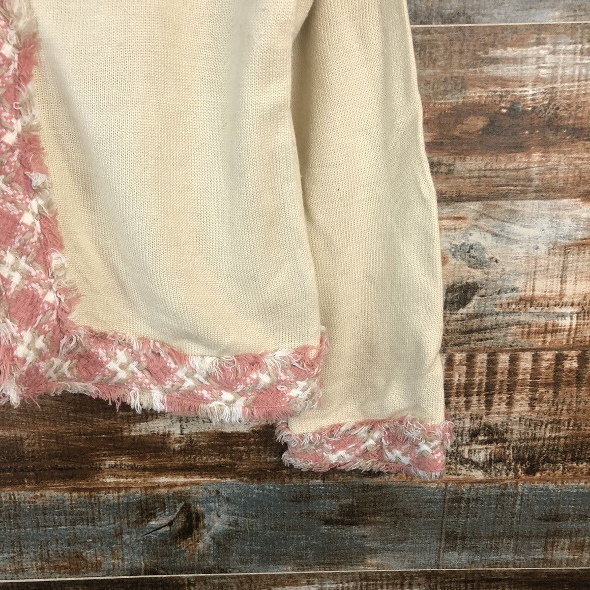 Homespun Knitwear × Japanese Brand DL Givors Pink Cardigan Knitwear #C682 Size M / US 6-8 / IT 42-44 - 8 Thumbnail
