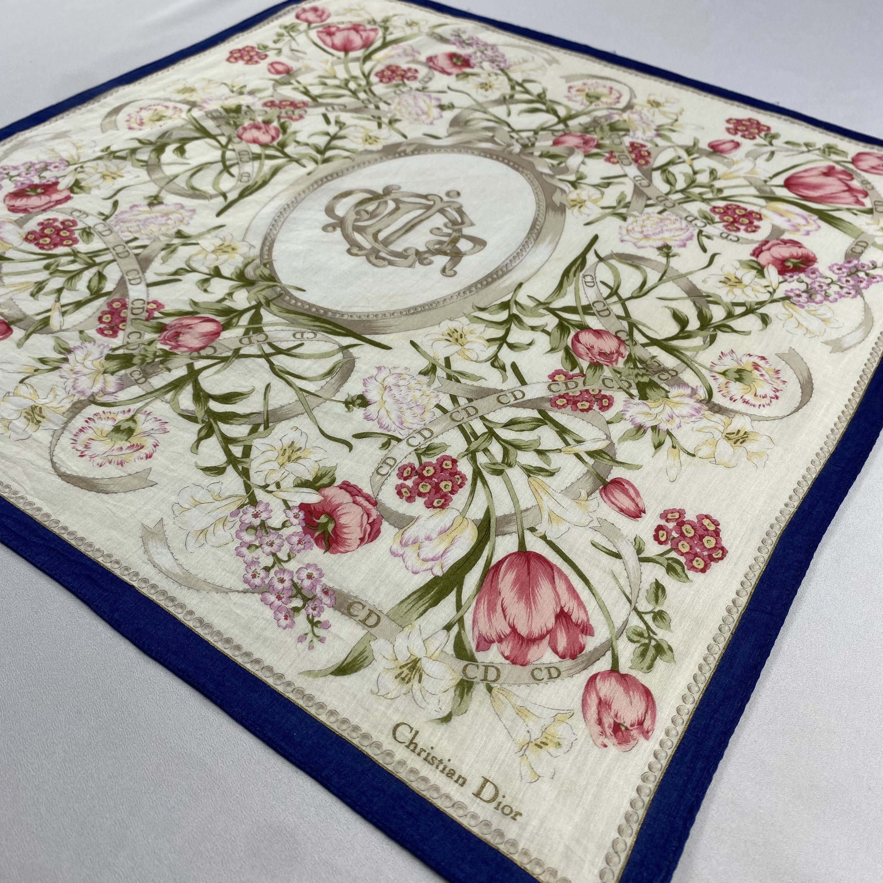 Vintage Christian Dior Monsieur Handkerchief / Neckerchief-P545 Size ONE SIZE - 2 Thumbnail
