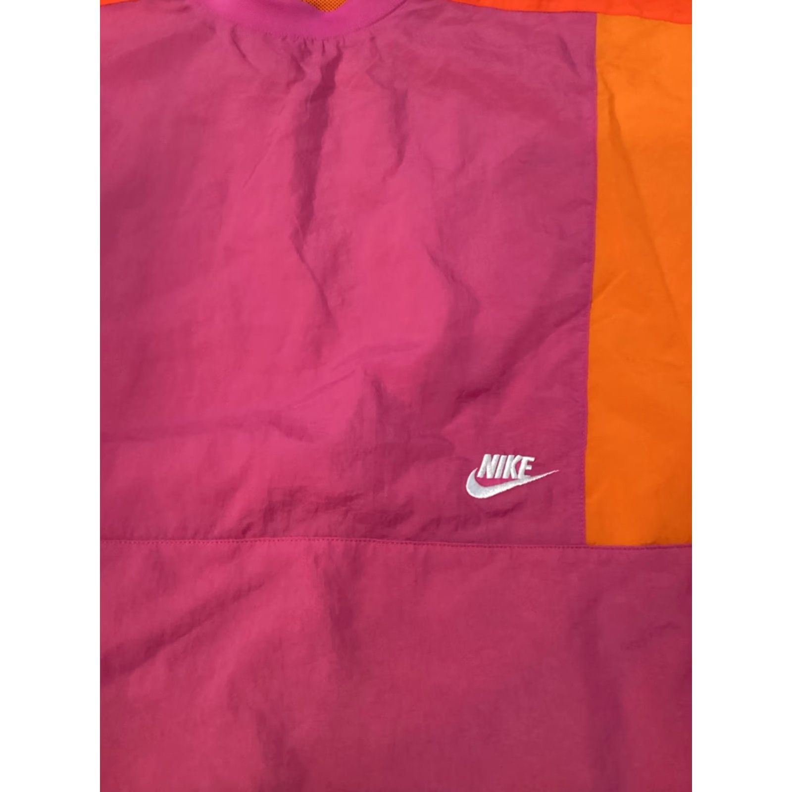 Nike VINTAGE Nike NSW Crewneck Windbreaker Jacket XL Purple Orange/Pink Mens Size US XL / EU 56 / 4 - 2 Thumbnail
