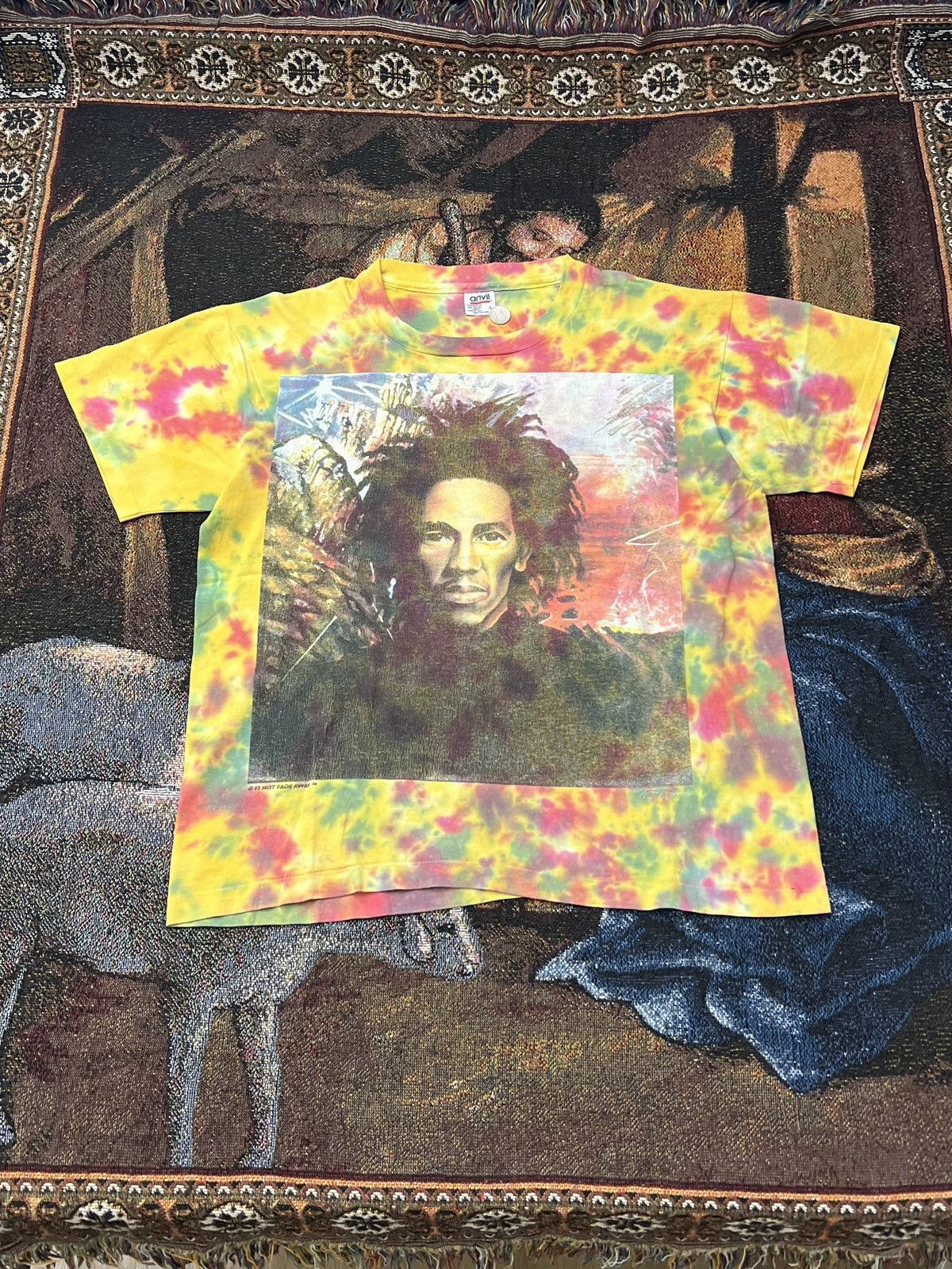 Band Tees Vintage '93 Bob Marley Natty Dread Album Cover Tee Size US L / EU 52-54 / 3 - 2 Thumbnail