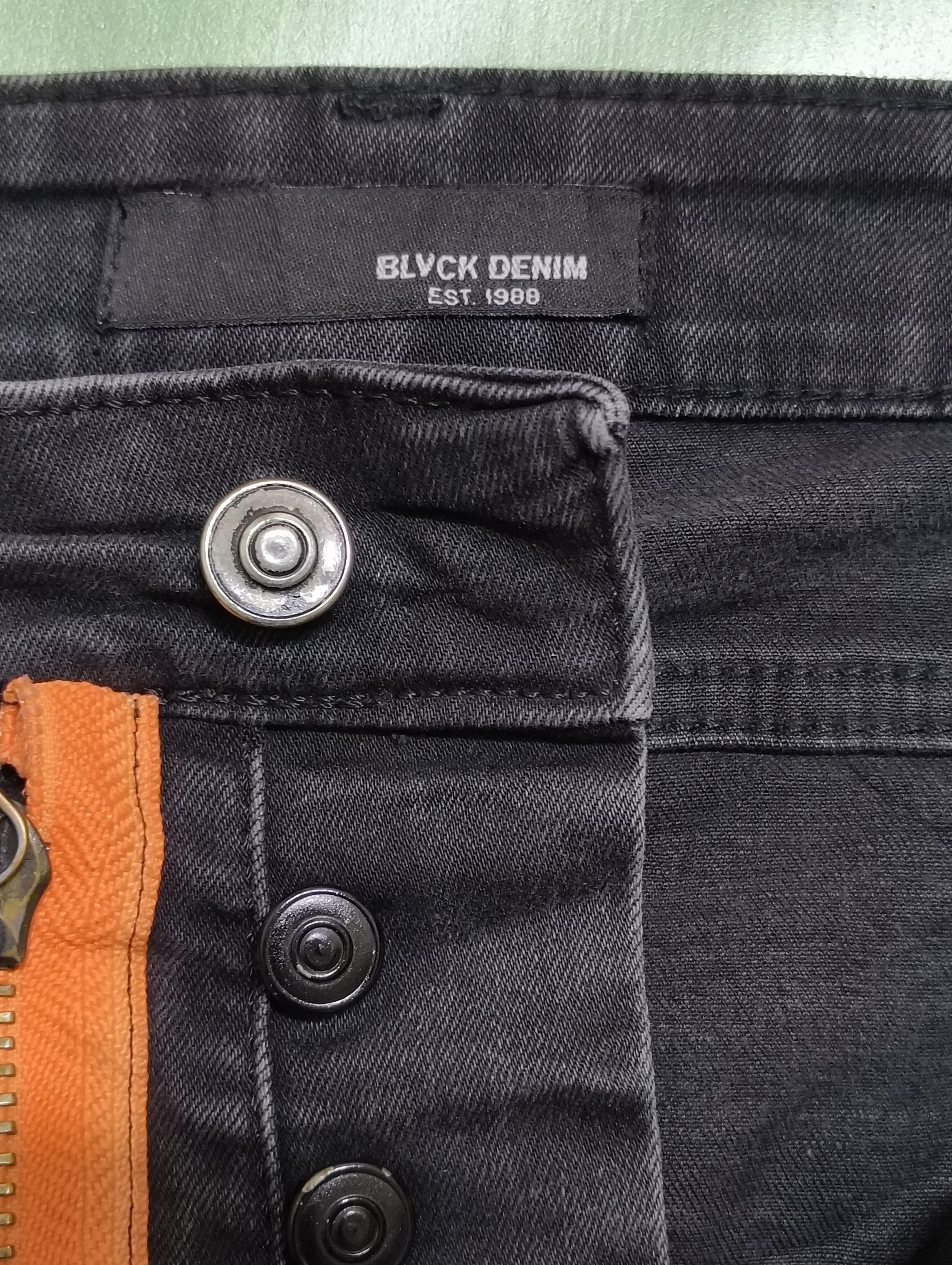 Japanese Brand BLVCK DENIM DISTRESSED ART JEANS SKINNY FIT Size US 30 / EU 46 - 7 Thumbnail