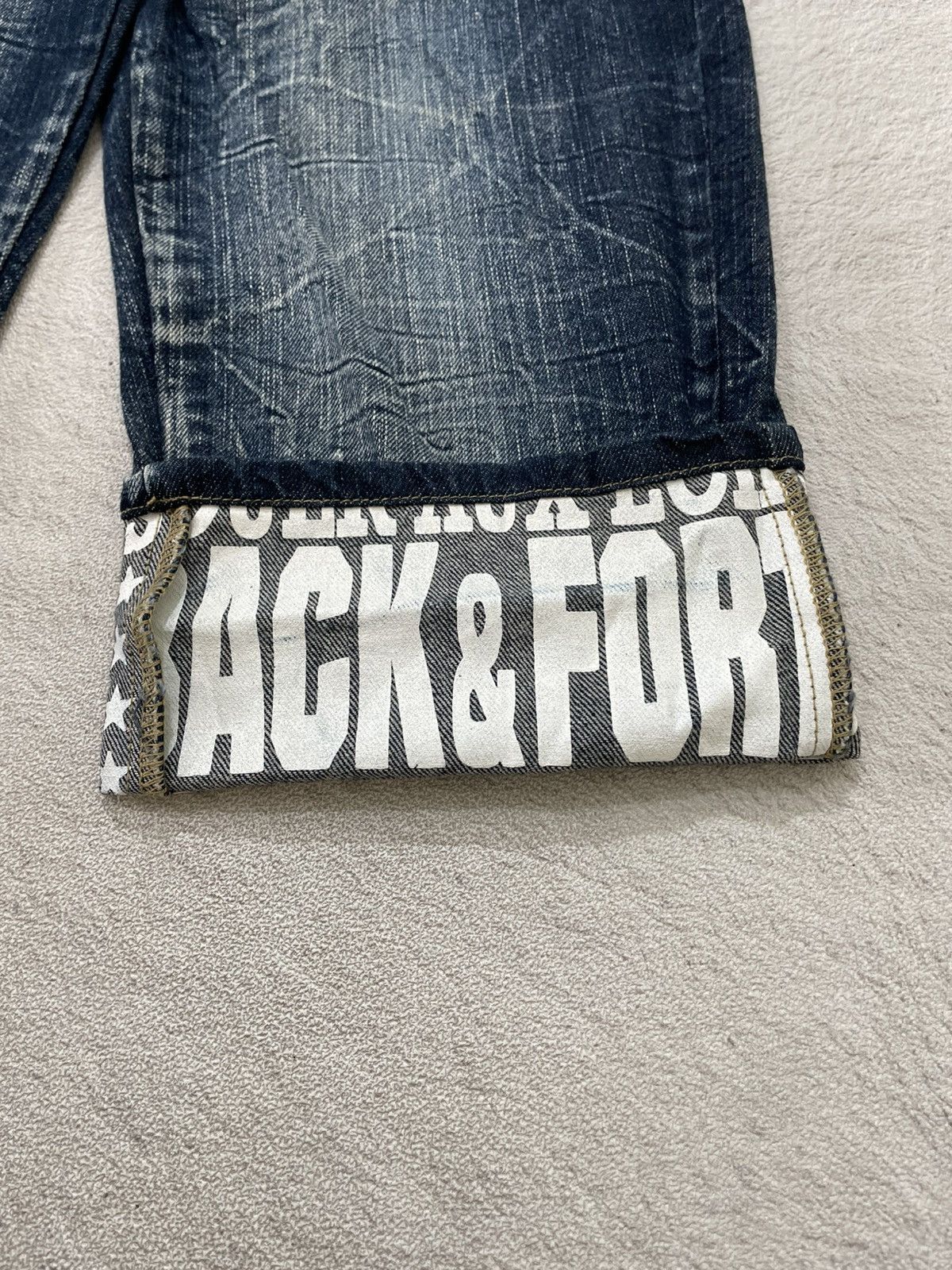 Japanese Brand 2000s Jorts Double Waist Faded Print Y2K Size US 29 - 4 Thumbnail