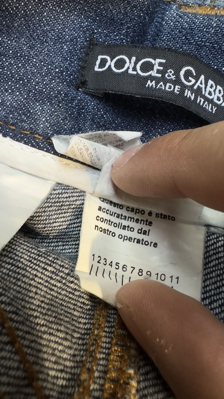 Dolce & Gabbana Dolce&Gabbana damage repair denim gold silver plaque Size US 30 / EU 46 - 12 Thumbnail
