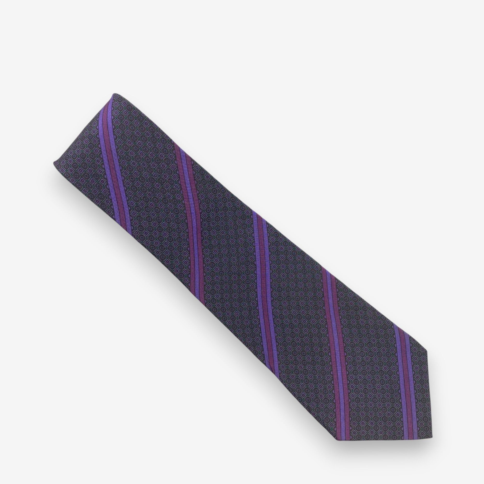 Japanese Brand Vintage Christian Dior SILK Necktie Cravate Pure Silk Size ONE SIZE - 2 Thumbnail