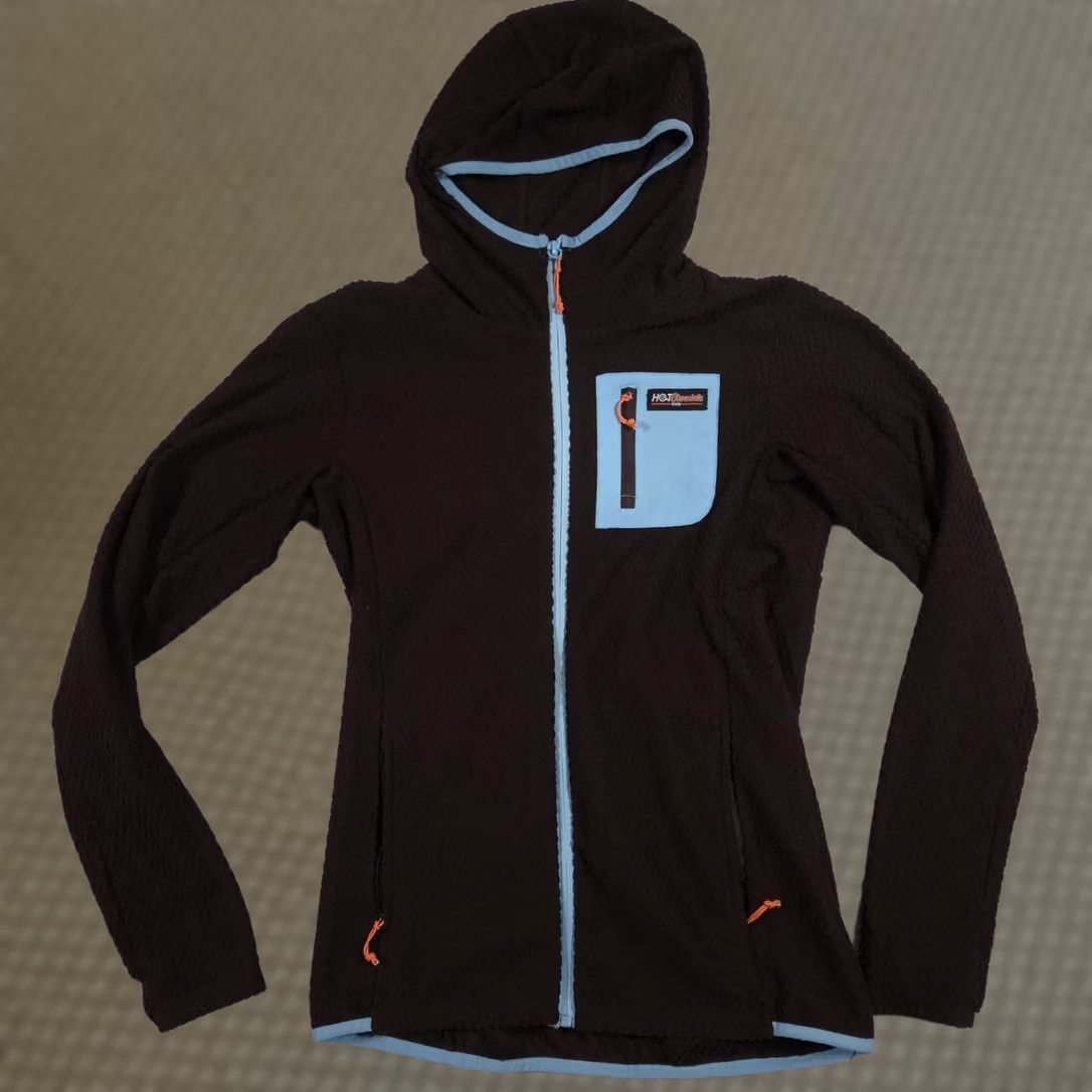 CHOCOOLATE Ventures Endurance Jacket Womens Small Black Hot Chocolate Run Hooded Full Zip Jacket Size S / US 4 / IT 40 - 1 Thumbnail