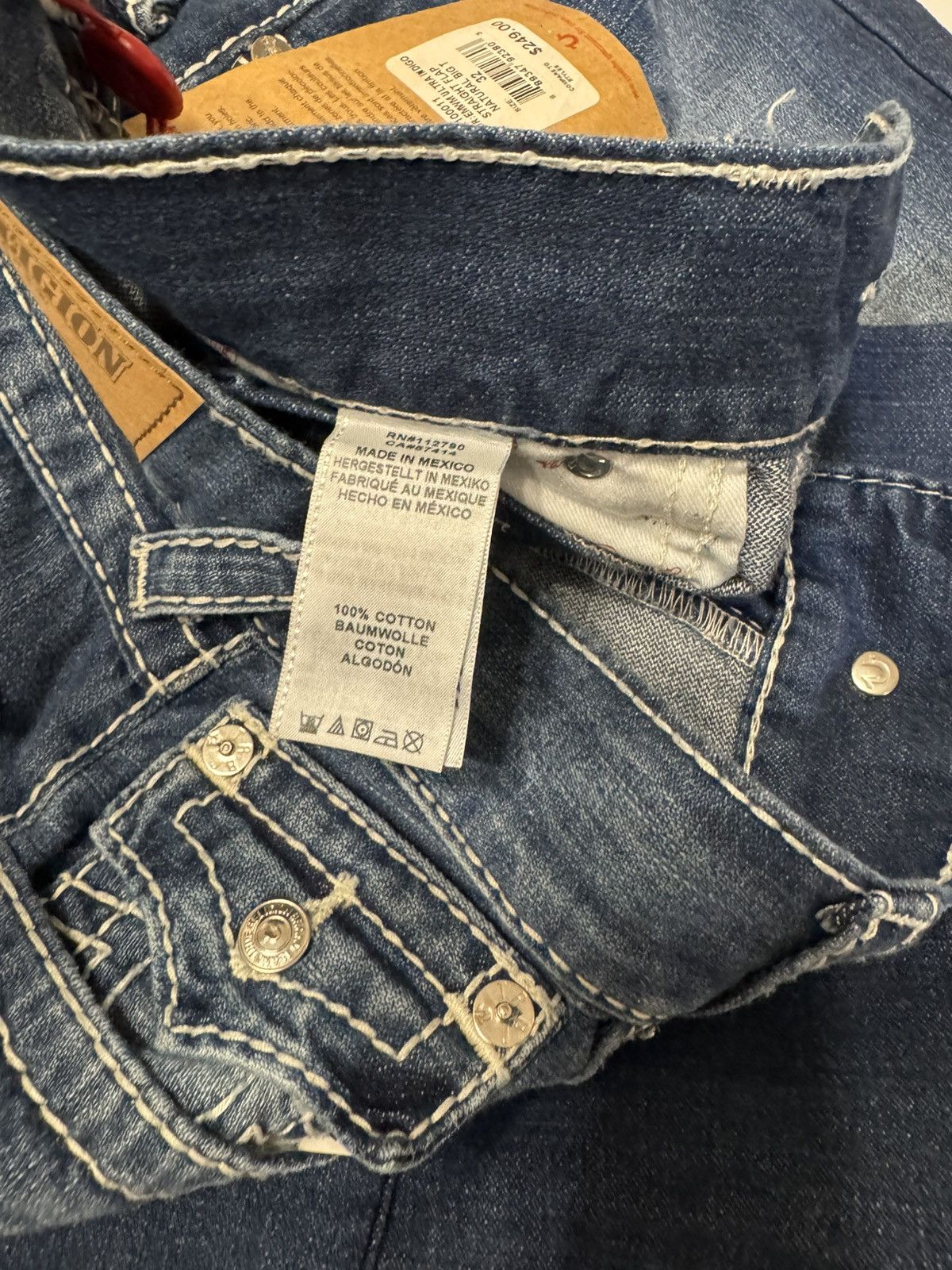 True Religion True Religion Blue Denim Jeans Size US 32 / EU 48 - 3 Thumbnail