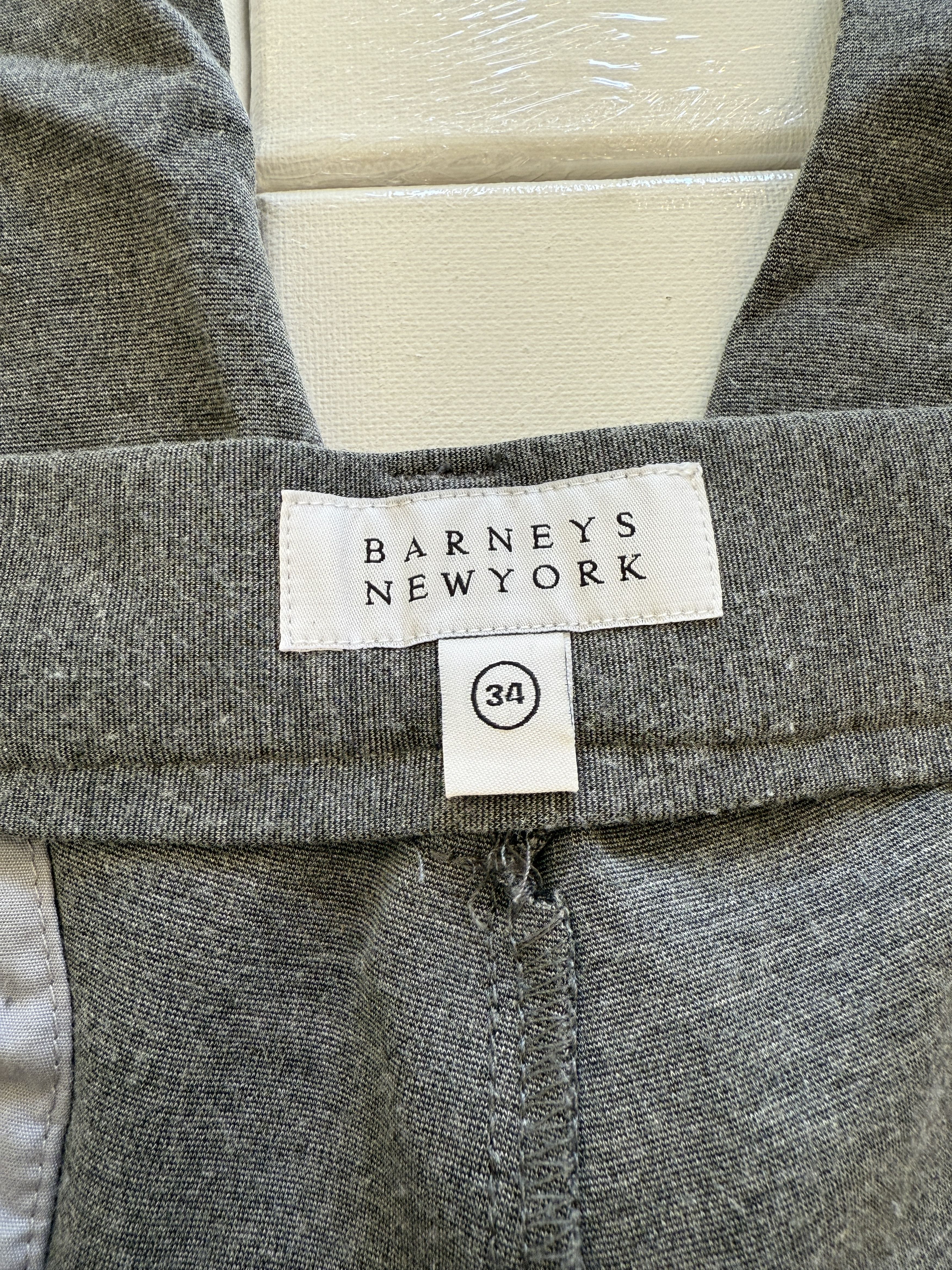 Barneys New York Barneys New York Men's Gray Dress Pants - Size 34 Size US 34 / EU 50 - 3 Thumbnail