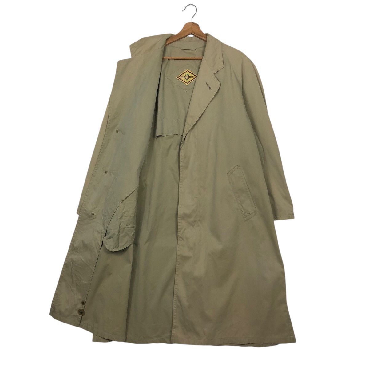 Hugo Boss Vintage Hugo Boss Utility Trench — Clean Beige Drape Size US M / EU 48-50 / 2 - 13 Thumbnail