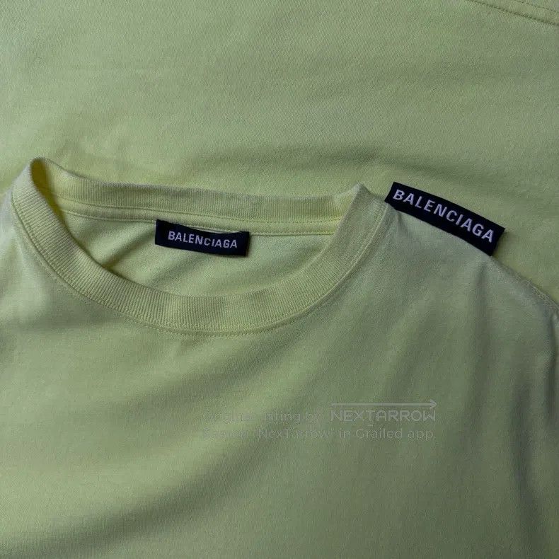 Balenciaga Balenciaga Neon Green Short-Sleeve T-Shirt Size US S / EU 44-46 / 1 - 5 Thumbnail