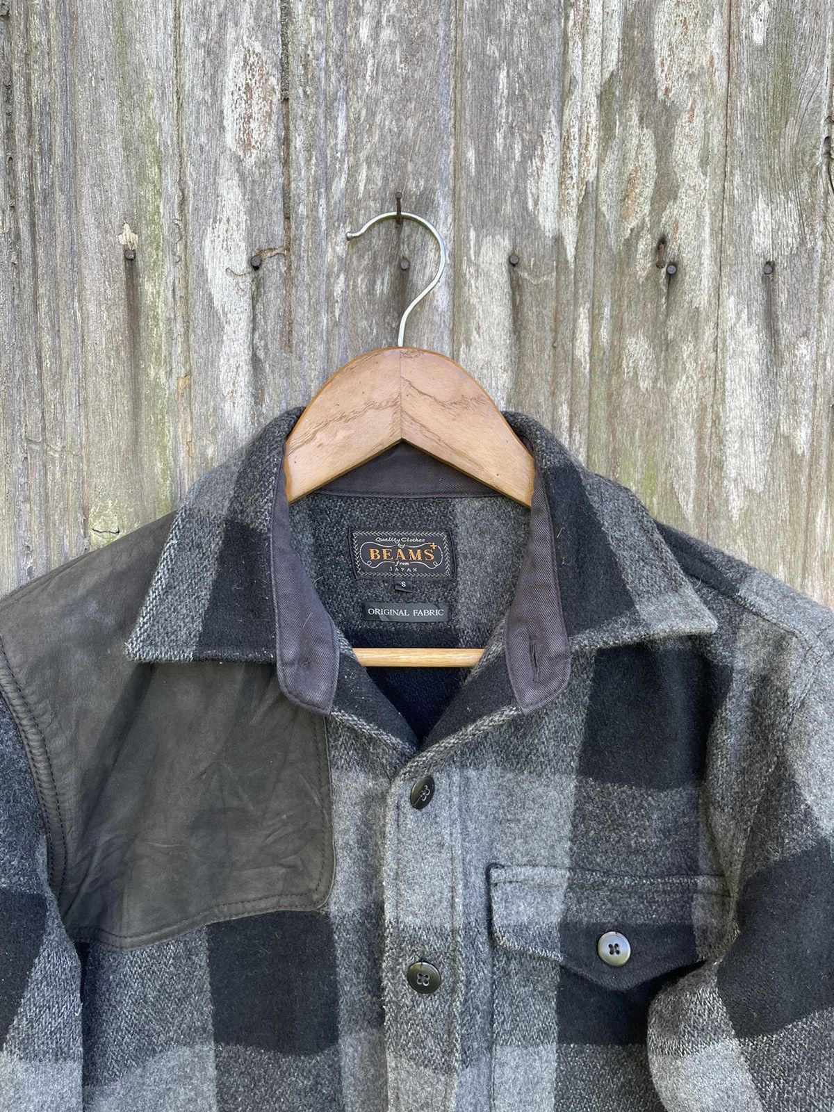 Beams Plus BEAMS Japan Wool Blend Check Shirt Jacket (S) Size US S / EU 44-46 / 1 - 2 Thumbnail