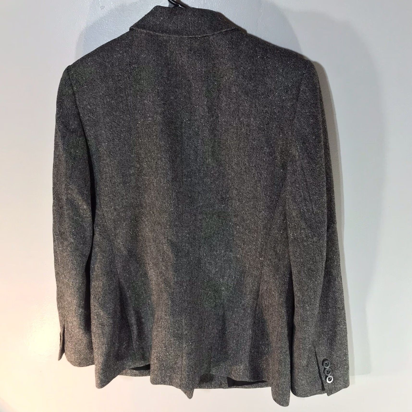Talbots VINTAGE Talbots Black White Wool Cashmere Dress Jacket Women Size 6 Herringbone Italy Size M / US 6-8 / IT 42-44 - 3 Thumbnail