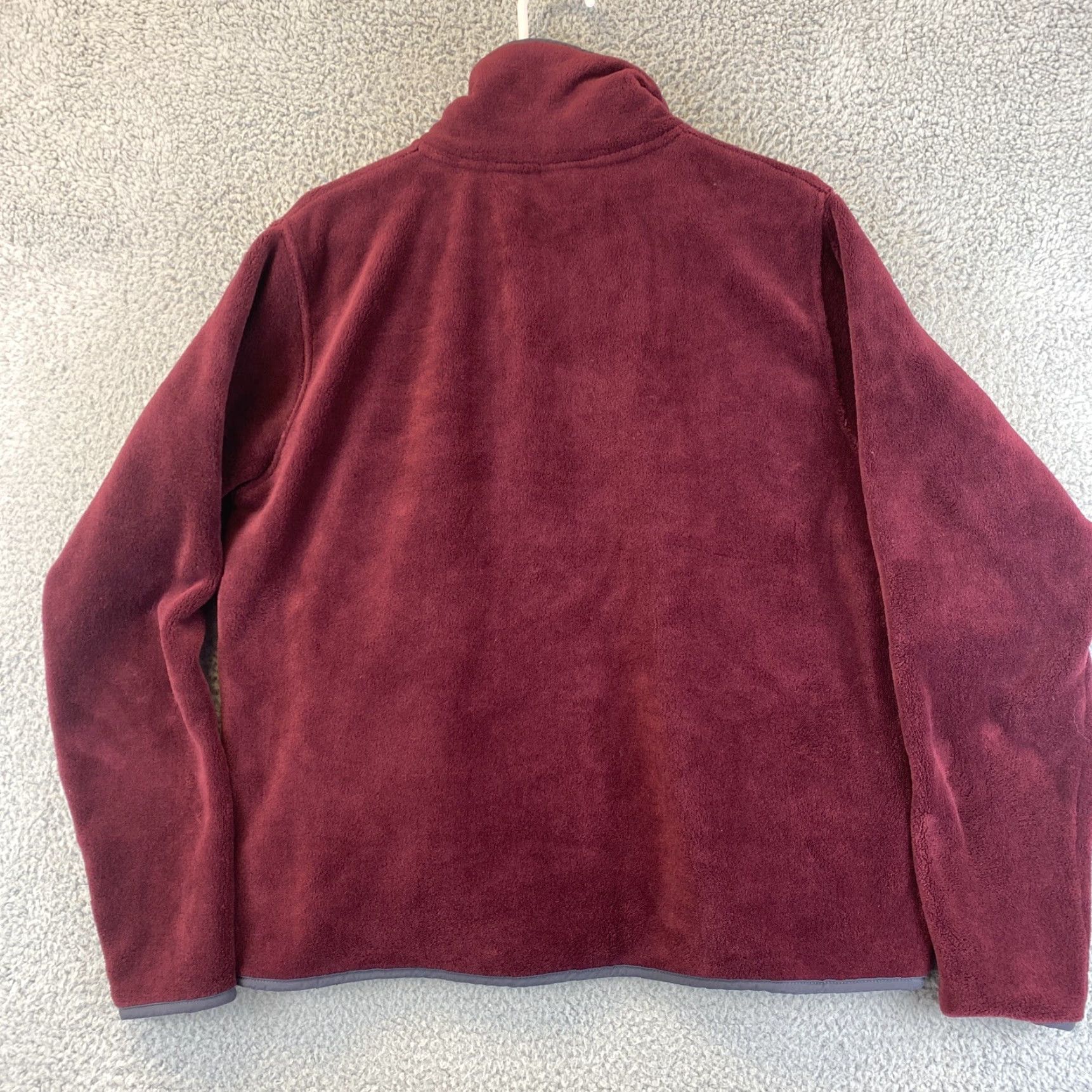 NHL Avalanche NHL Women’s 1/4 Zip Fleece Sweater size XL Jacket Burgundy /66-6 Size XL / US 12-14 / IT 48-50 - 7 Thumbnail