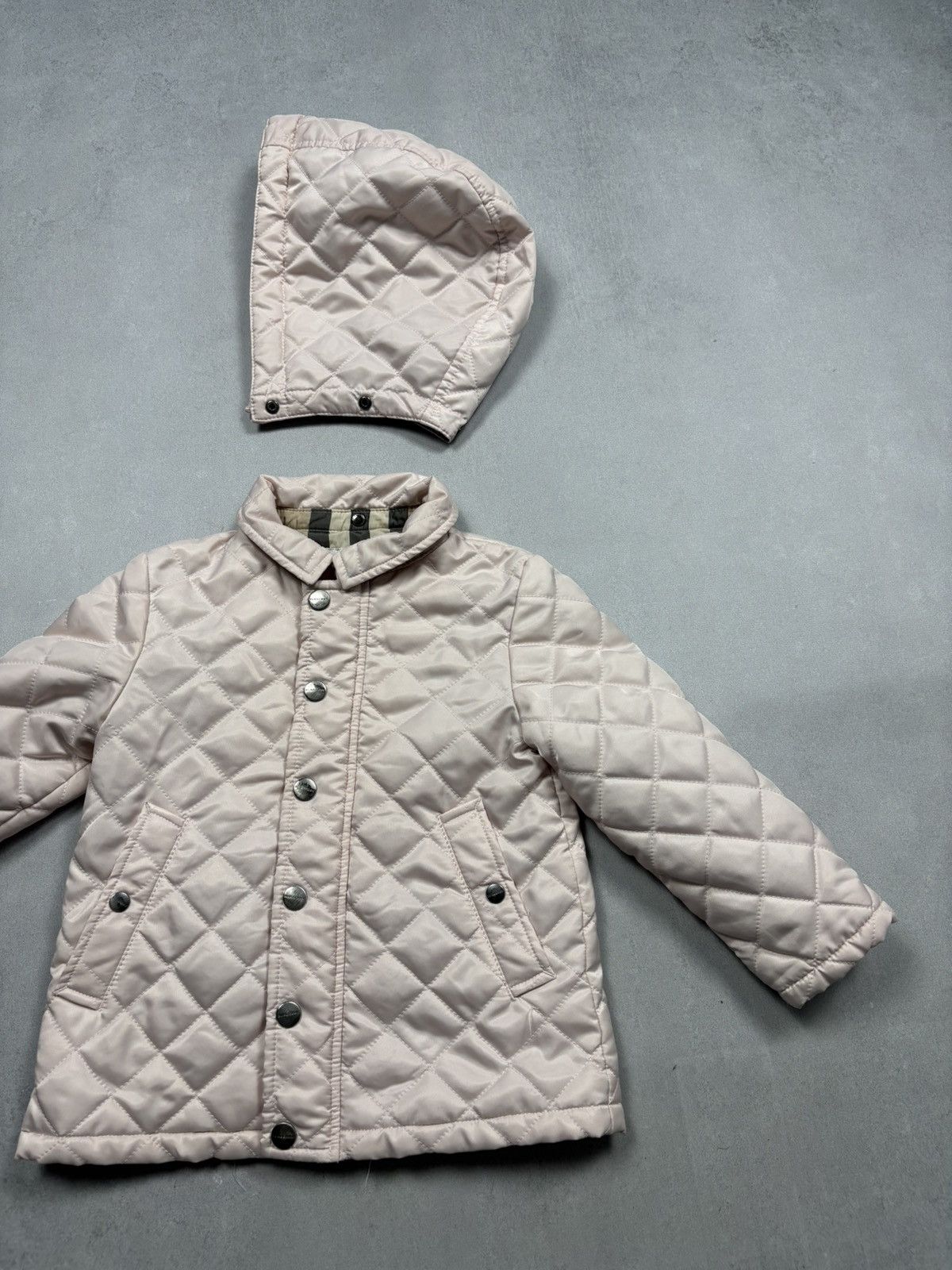 Burberry Burberry 3Y Children Quilted Jacket Nova Check Lining Pink Size XXS / US 00 / IT 34 - 3 Thumbnail