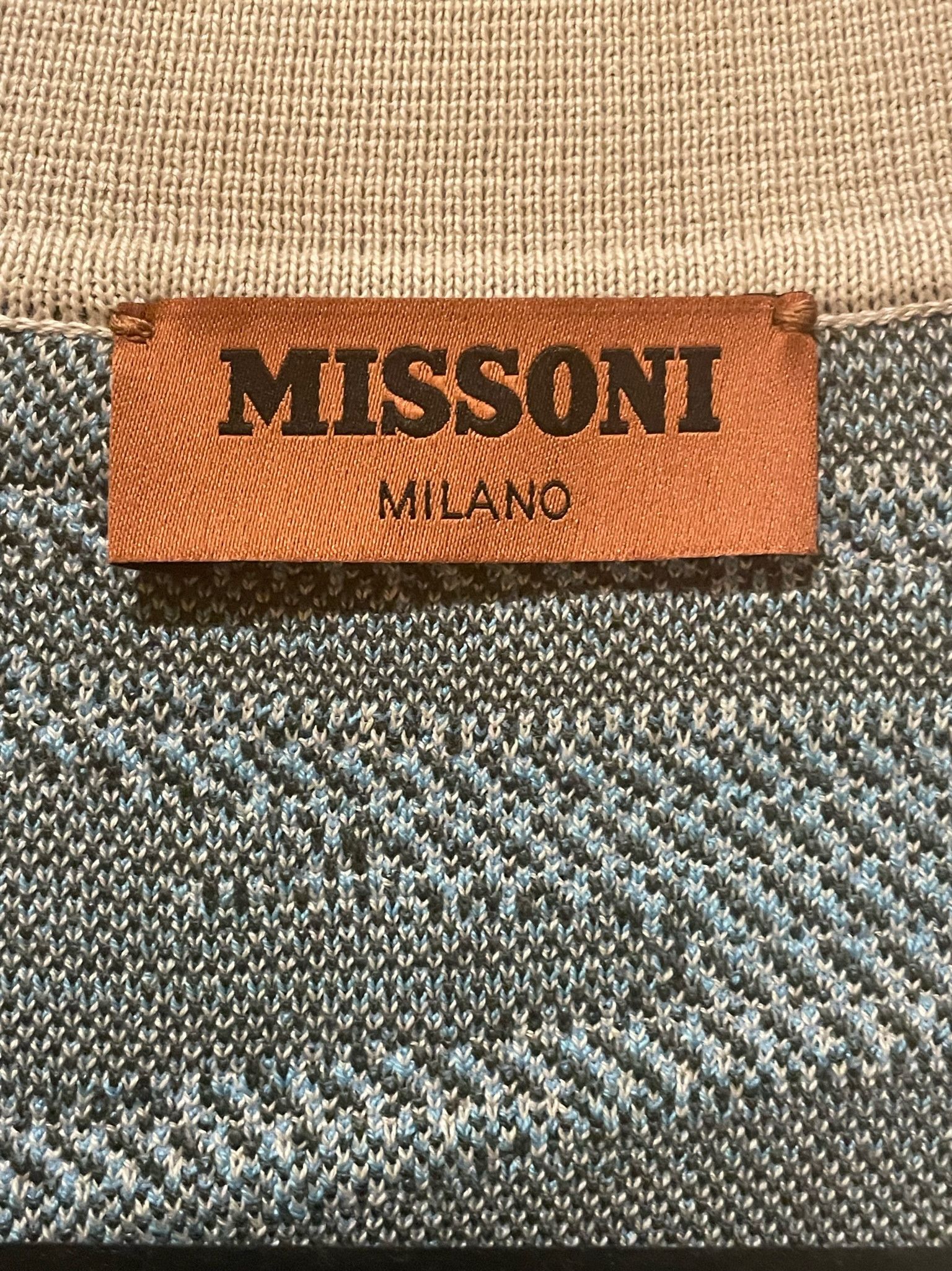 Missoni FW22 Missoni Knit Short Sleeve Polo 50 Large Size US L / EU 52-54 / 3 - 4 Thumbnail