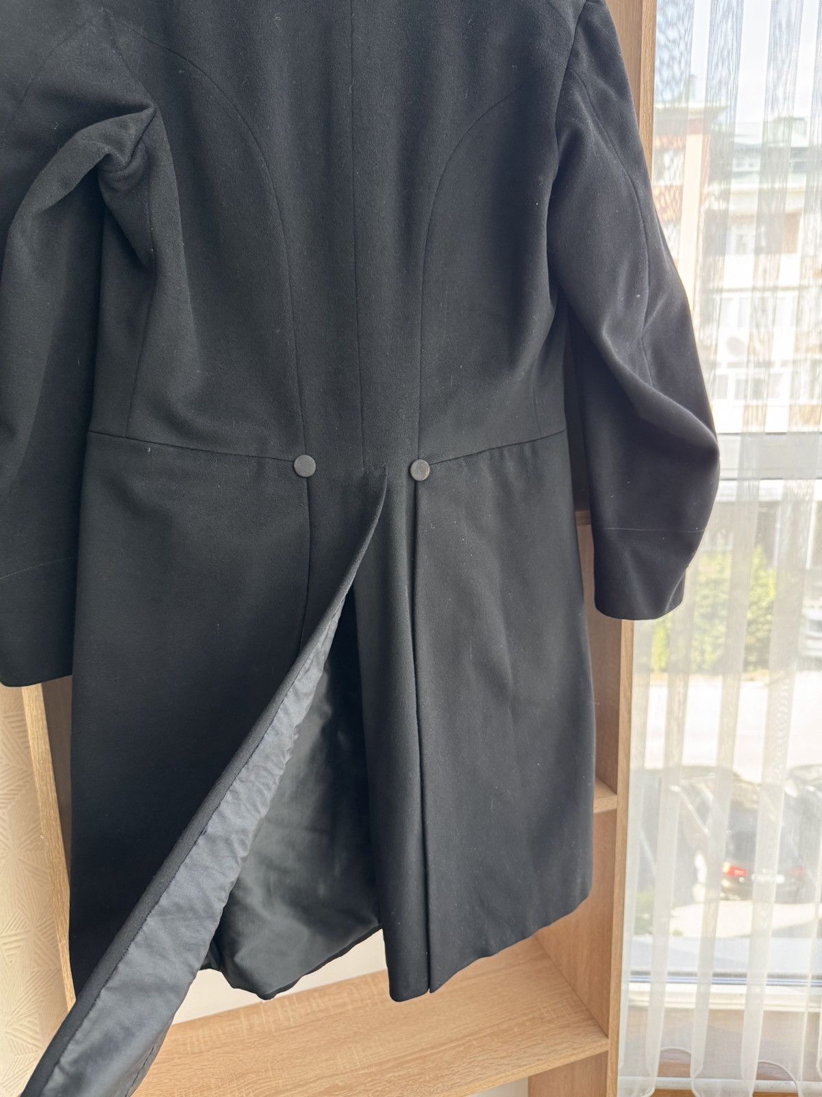 Vintage Vintage Black Frock Coat Elegance 50s Double-Breasted Jacket Size US M / EU 48-50 / 2 - 15 Thumbnail