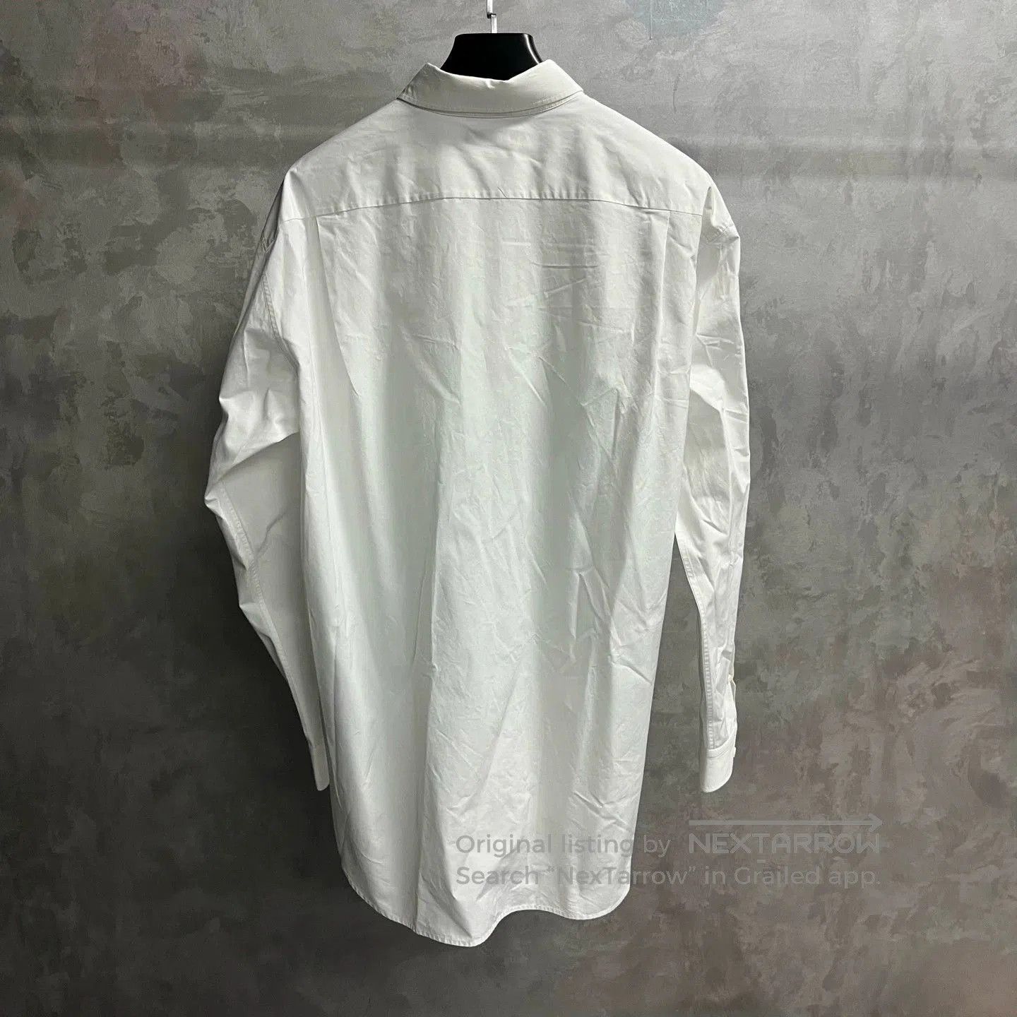 Balenciaga Balenciaga White Logo Pocket Long Sleeve Shirt. Size US XS / EU 42 / 0 - 2 Thumbnail