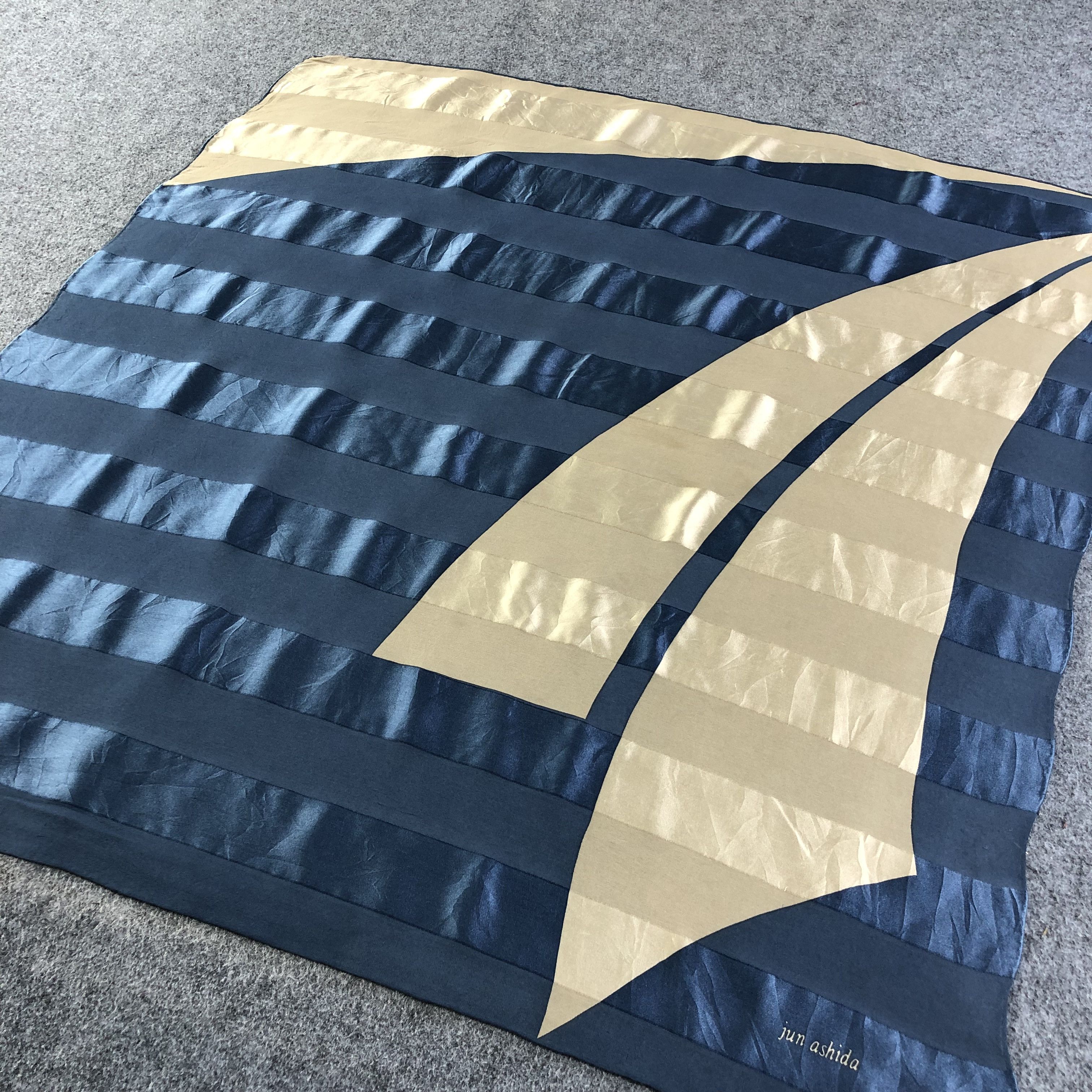 Japanese Brand Jun Ashida Hand Rolled Silk Scarf M824 Size ONE SIZE - 2 Thumbnail