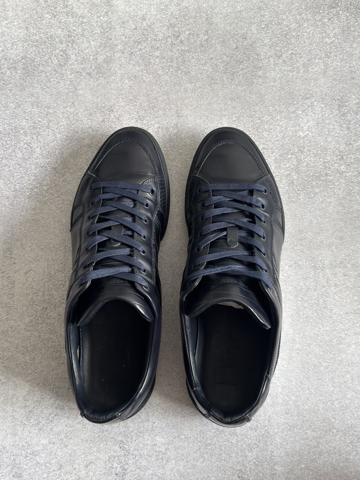 Dior Dior Home B18 Leather Sneakers Navy Blue Shoes men 45 US 12 Size US 12 / EU 45 - 3 Thumbnail