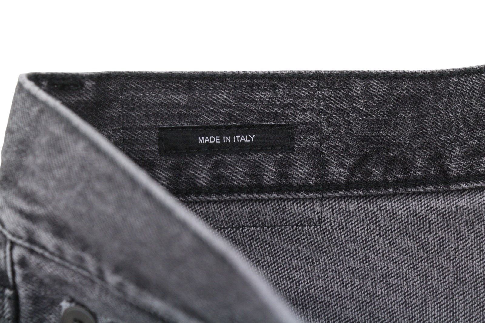 R13 BOYFRIEND 26 Wilson Black Whiskers Faded Zip PS25 86681 Size 26" / US 2 / IT 38 - 6 Thumbnail