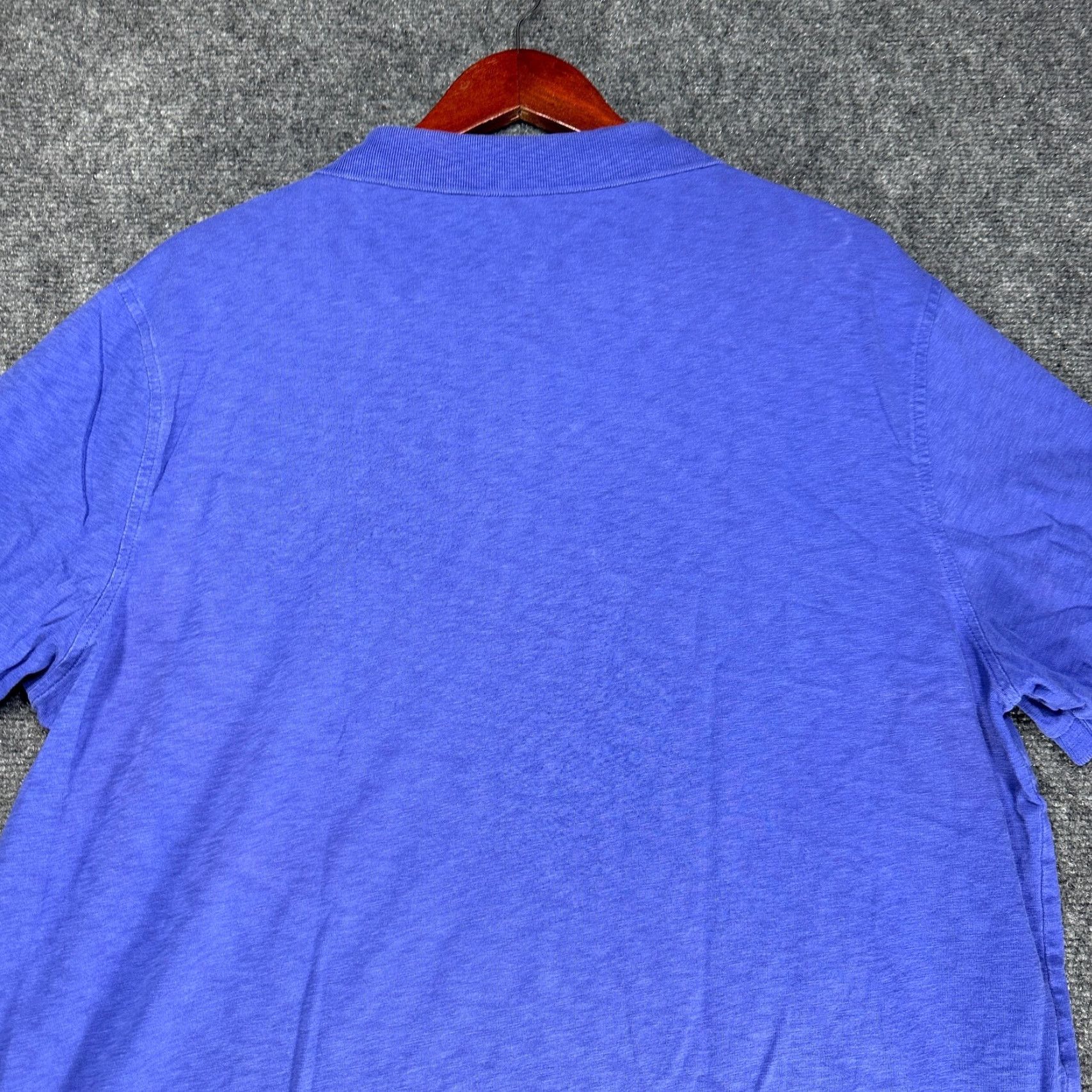 J.Crew J.CREW Polo Shirt Mens XL Purple Cotton Short Sleeve Split Hem Size US XL / EU 56 / 4 - 7 Thumbnail