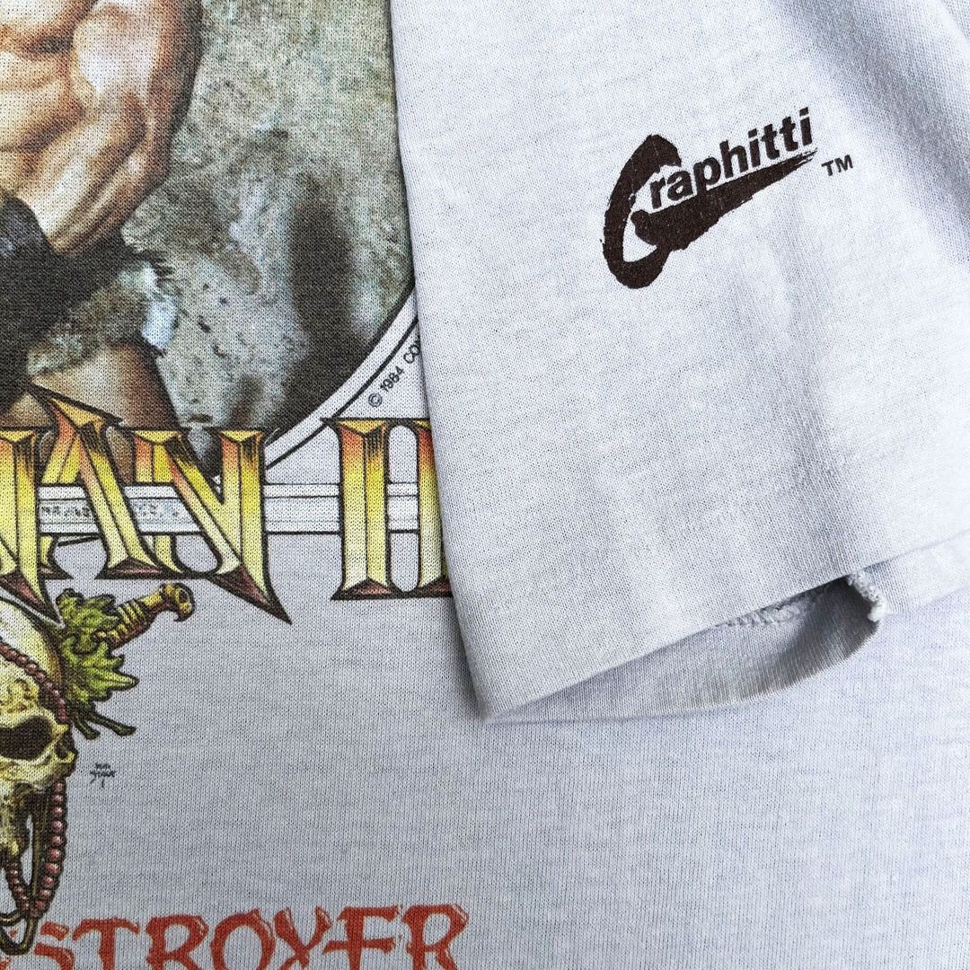 Vintage Conan 2 1984 80s Vintage Movie Promo Graphitti T-Shirt Size US L / EU 52-54 / 3 - 4 Thumbnail