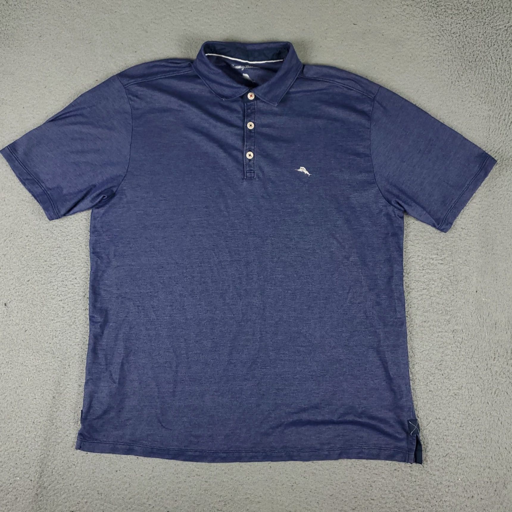Tommy Bahama VINTAGE Tommy Bahama Polo Shirt Mens Large Short Sleeve Cotton Blue Classic Casual Size US L / EU 52-54 / 3 - 2 Thumbnail