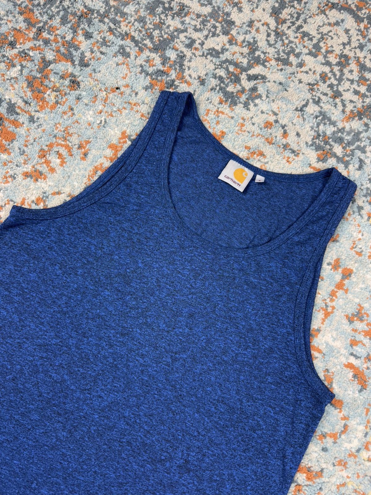 Carhartt × Vintage Vintage y2k Carhartt melange blue tank top sleeveless Size US S / EU 44-46 / 1 - 3 Thumbnail