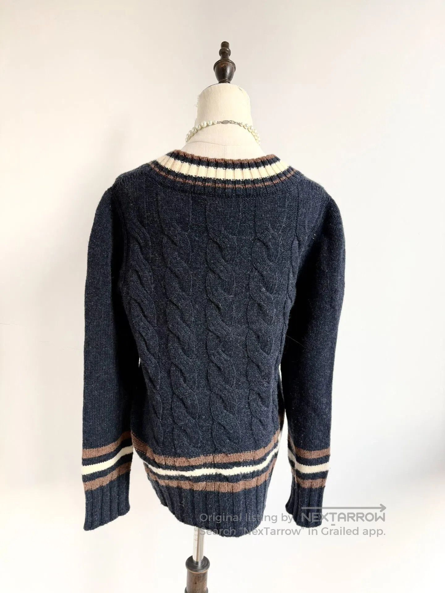 Vivienne Westwood Vivienne Westwood Navy Knitted Sweater. Size L / US 10 / IT 46 - 4 Thumbnail