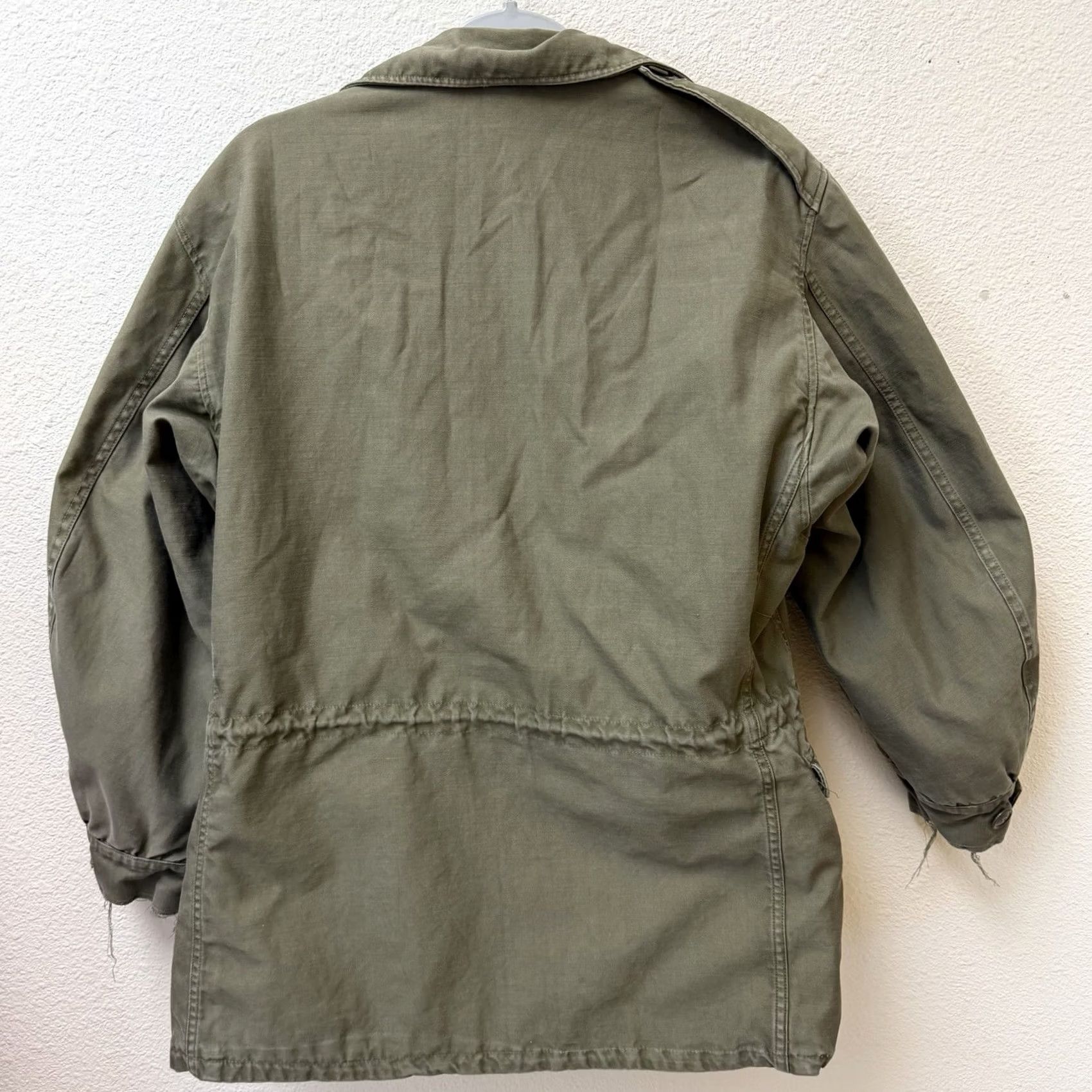 Olive VINTAGE US Army M-1943 M43 Field Jacket Coat 36R Olive Green USGI WW2 Military Jacket Mens Size US XXS / EU 40 - 5 Thumbnail