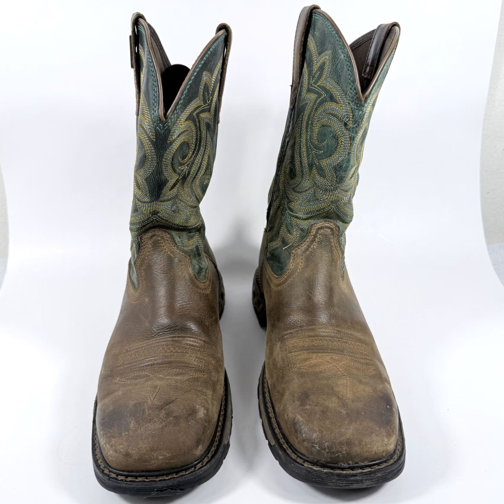 Vintage Georgia Carbo-Tec LT Pull-On Boots Women Brown Leather Steel Toe Waterproof - 9M Size US 9 / IT 39 - 3 Thumbnail
