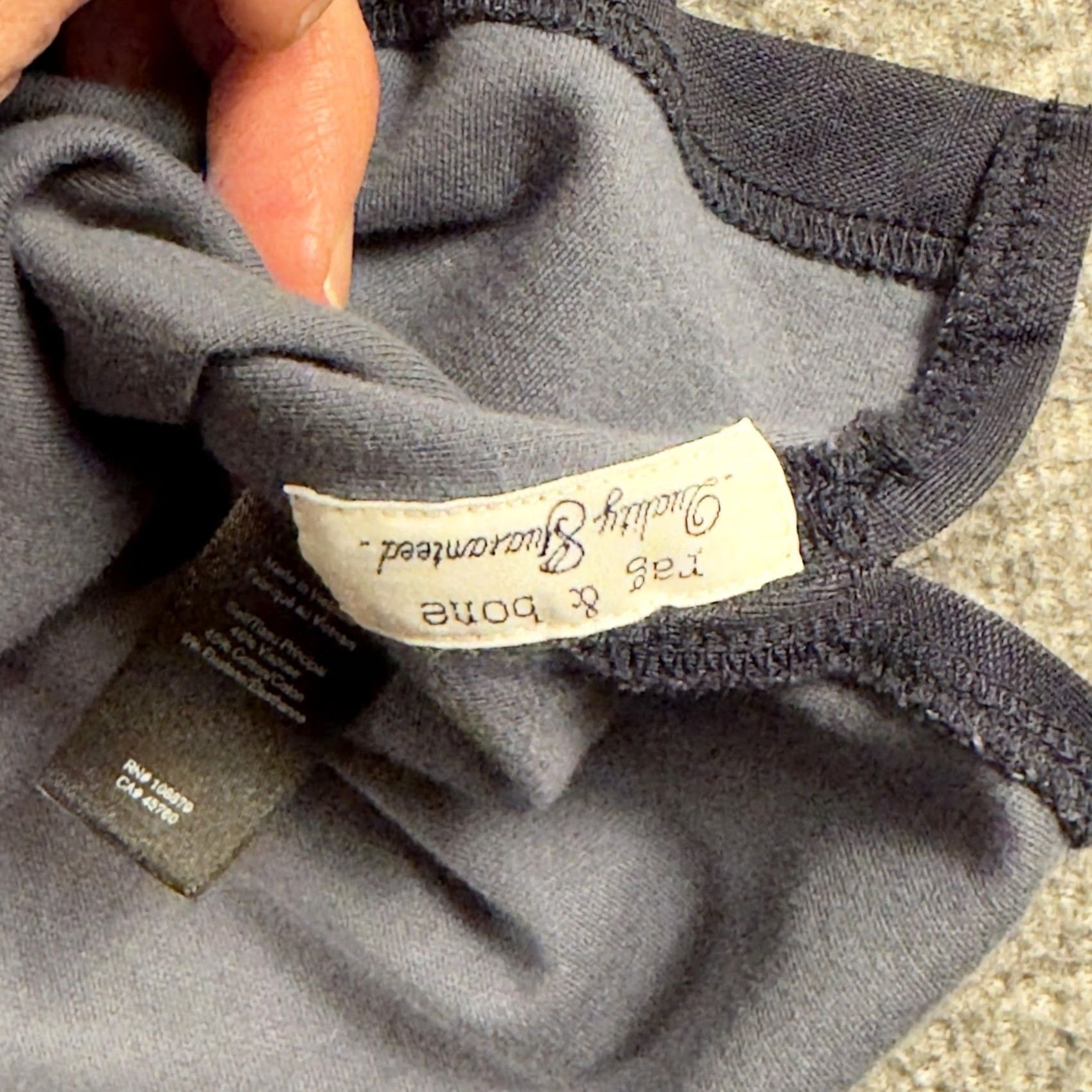 Rag & Bone Rag & Bone Shirt Mens Small Blue Solid Short Sleeve Button Up Stretch Jersey Size US S / EU 44-46 / 1 - 3 Thumbnail