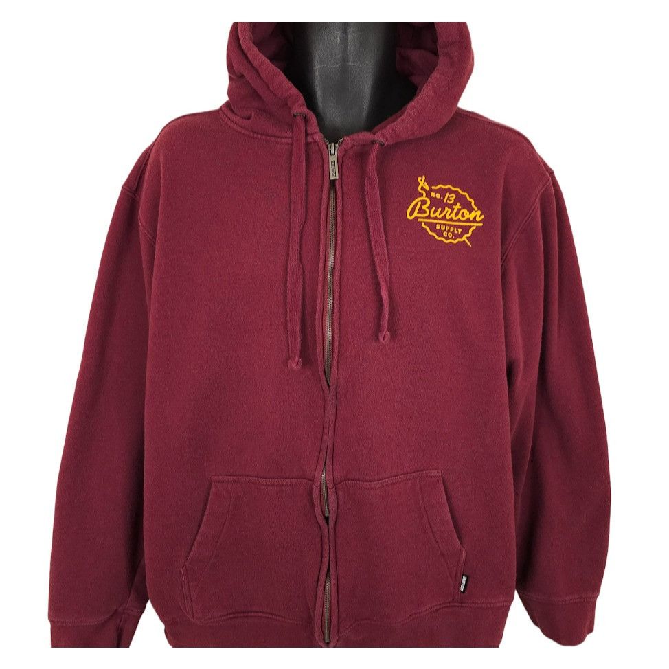 Burton Burton Sweatshirt Hoodie Mens Size XL Red Snowboarding Size US XL / EU 56 / 4 - 1 Thumbnail