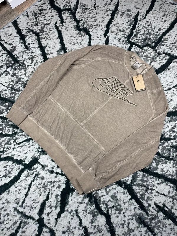 Nike Nike Spellout crewneck sweatshirt beige brown swoosh L Size US L / EU 52-54 / 3 - 2 Thumbnail