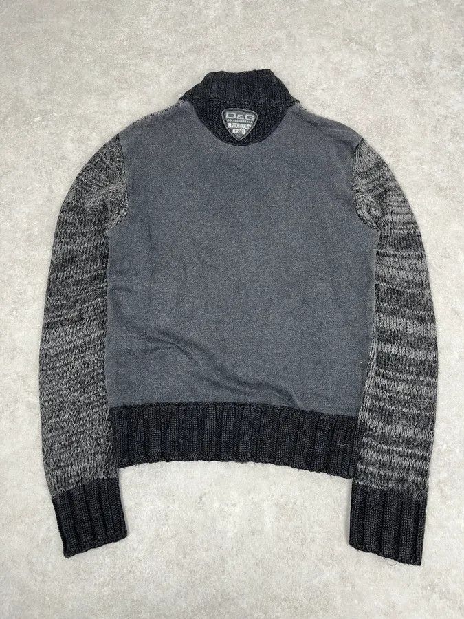 Dolce & Gabbana 2000s Dolce & Gabbana Gradient Grey Wool Zip-Up Sweater Size US M / EU 48-50 / 2 - 2 Thumbnail