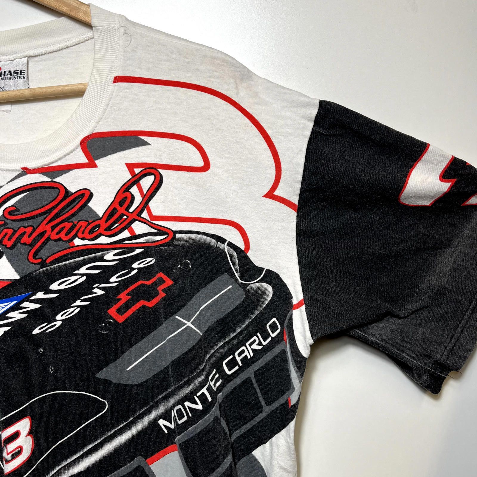 Chase Authentics × Vintage Vintage 90s NASCAR Dale Earnhardt All Over Print T Shirt XL Size ONE SIZE - 6 Thumbnail