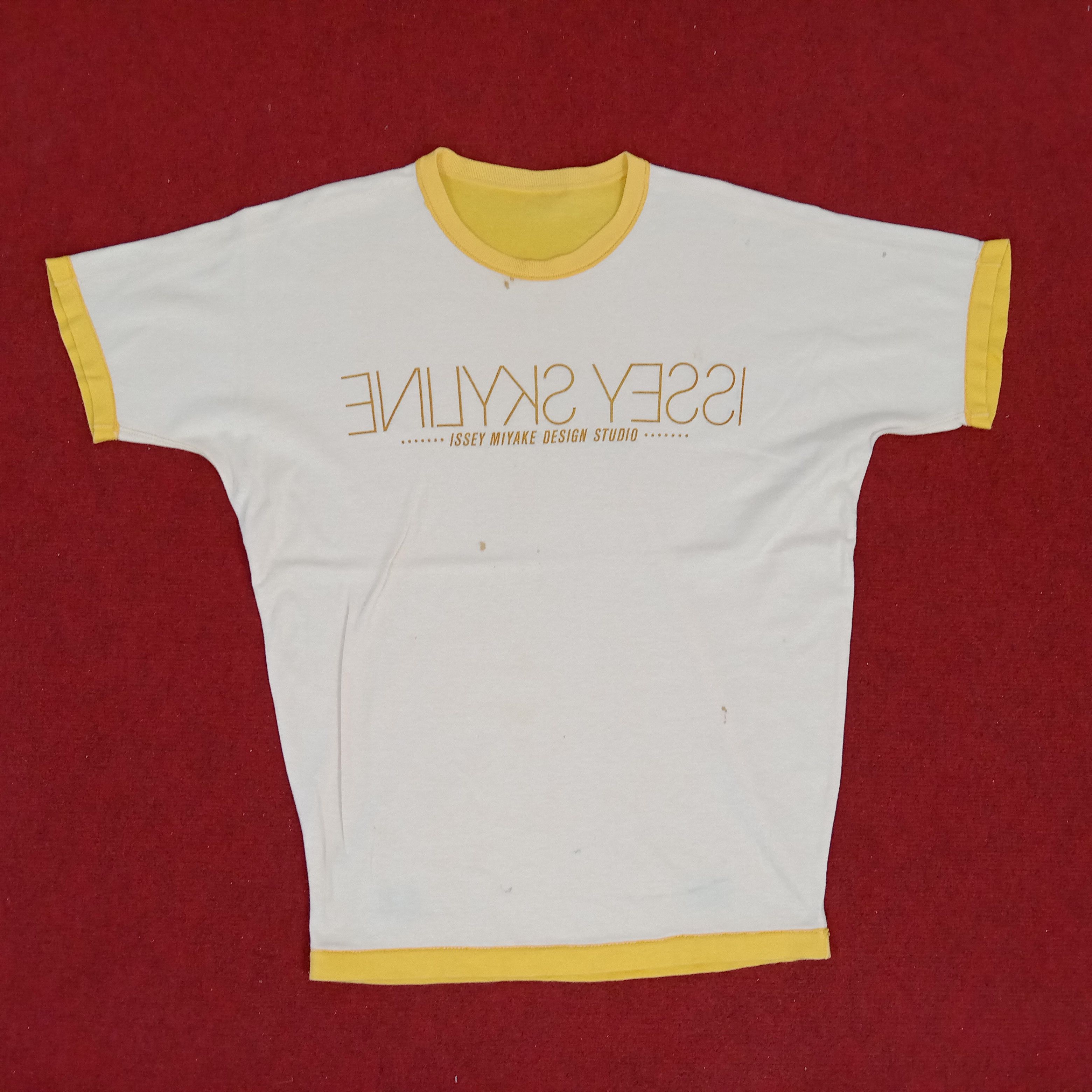 Designer × Issey Miyake × Japanese Brand Issey Miyake Japanese Designer Tshirt Ringer Style Size US L / EU 52-54 / 3 - 1 Thumbnail