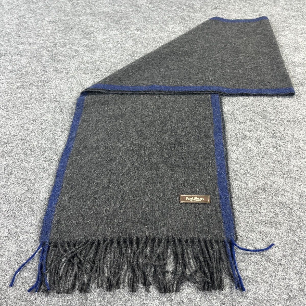 Paul Stuart × Vintage Paul Stuart Cashmere Scarf / Muffler / Neckwear T991 Size ONE SIZE - 3 Thumbnail