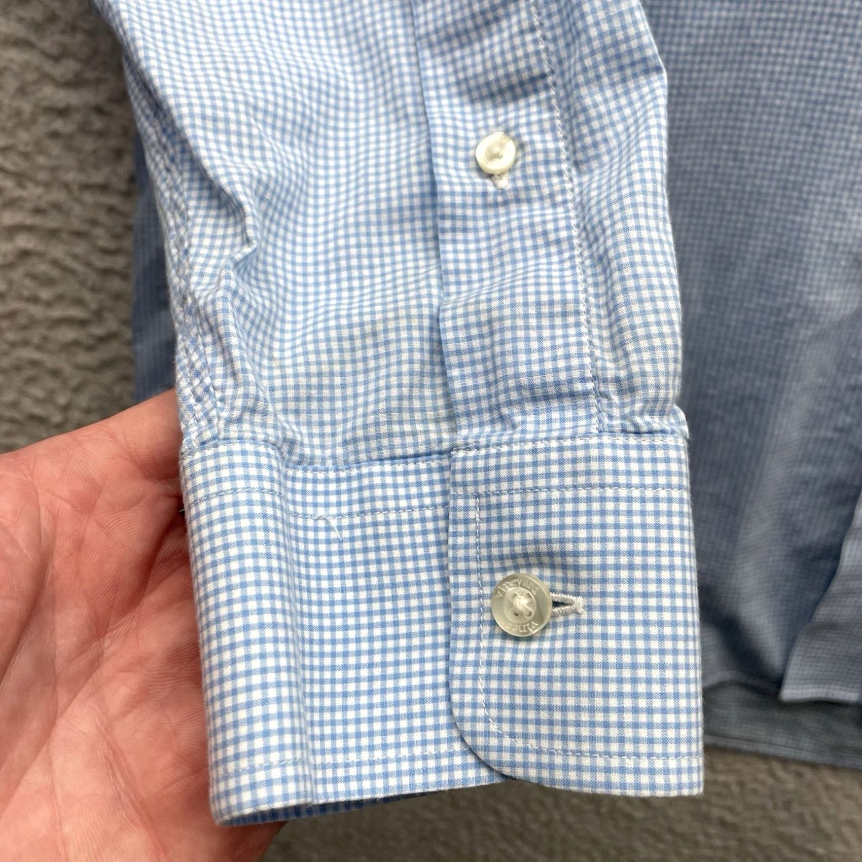 Vineyard Vines VINTAGE Vineyard Vines Tucker Shirt Mens Large L Classic Fit Blue White Gingham Check Size US L / EU 52-54 / 3 - 5 Thumbnail