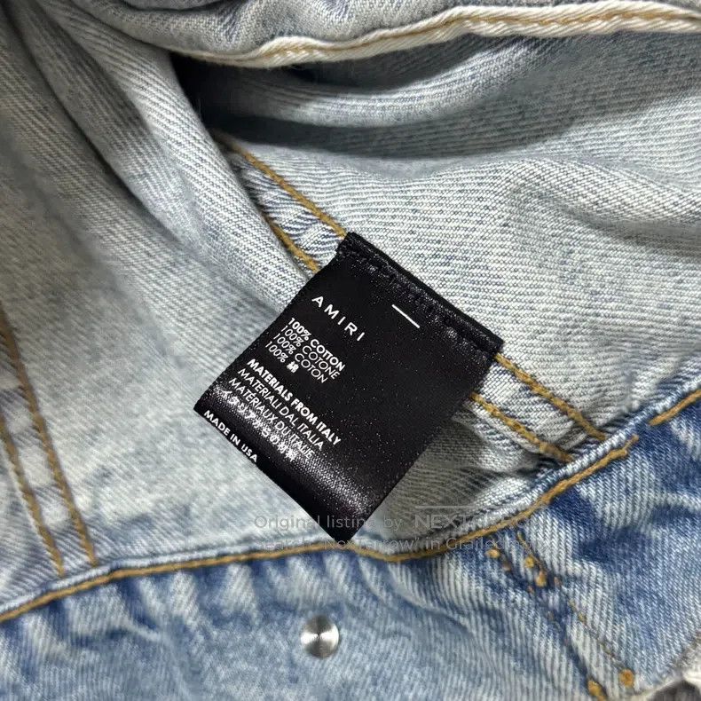 Amiri Amiri Size XS Patchwork denim destroyer jacket Size US XS / EU 42 / 0 - 5 Thumbnail