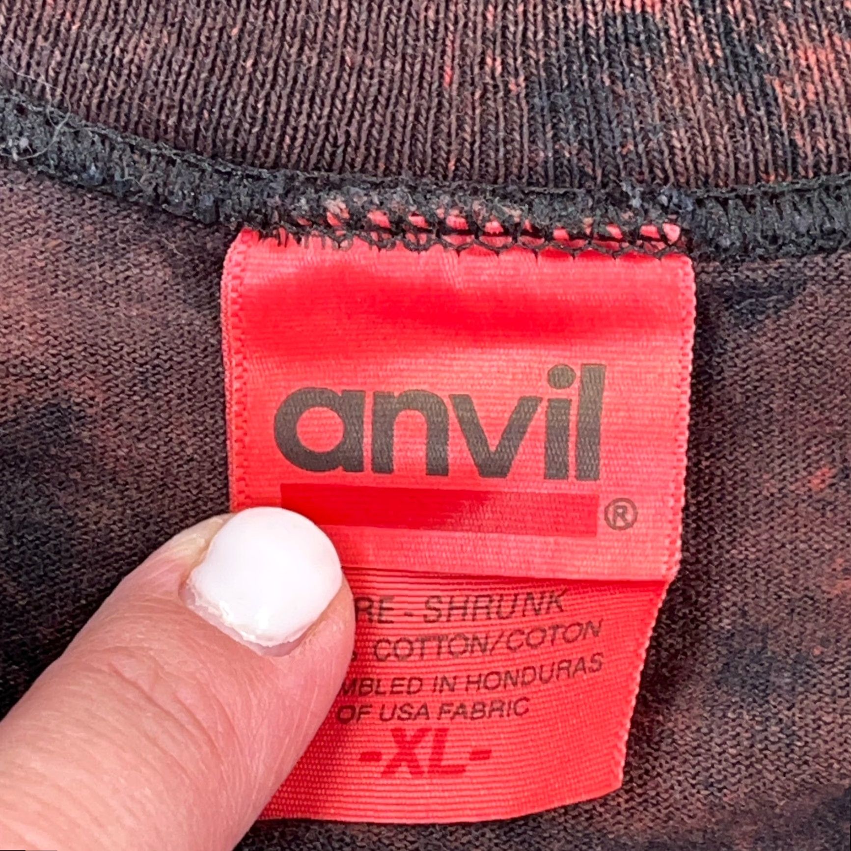 Anvil Easyriders Shirt Men XL Red Tank Top Biker Eagle Fire Flames Iron Cross Tie Dye Graphic Print Vintage Anvil T-Shirt USA 80s Motorcycle Logo Mens Size US XL / EU 56 / 4 - 6 Thumbnail